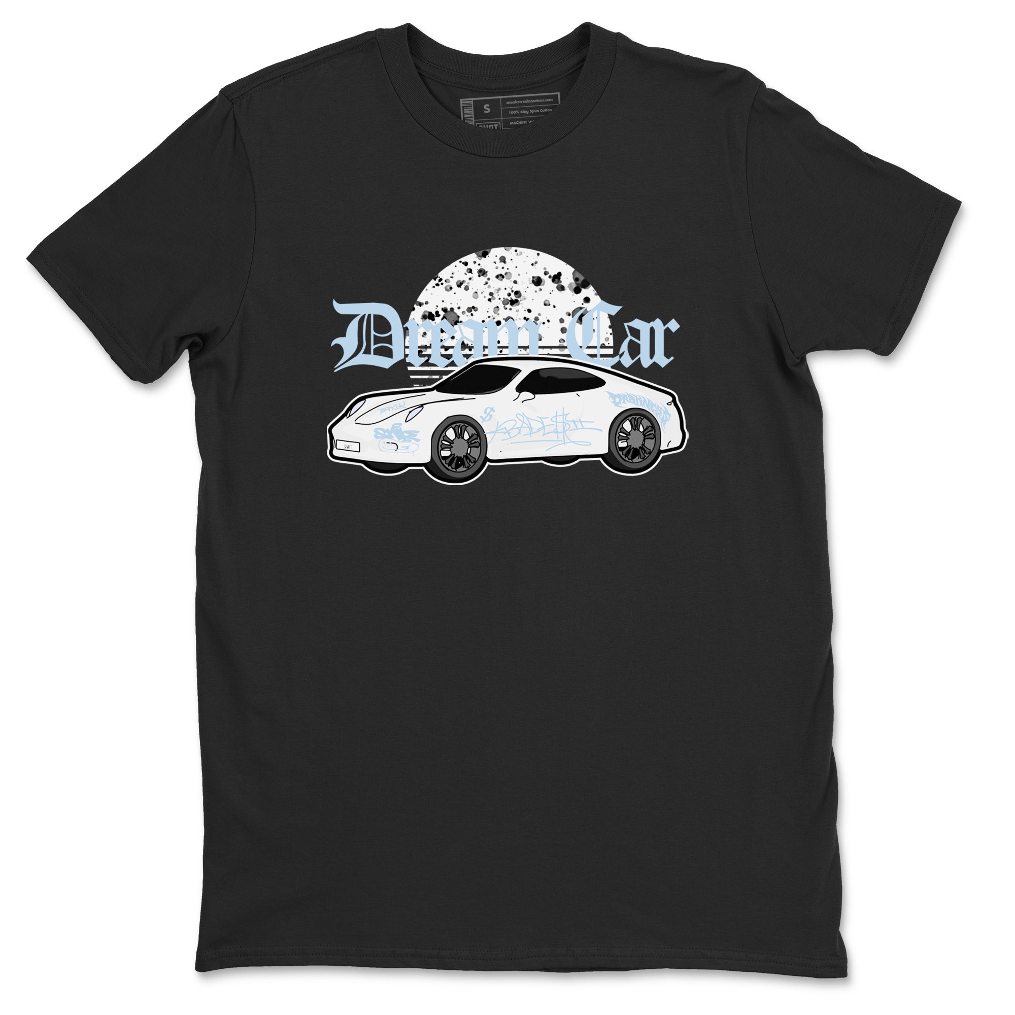 AJ6 White Black shirts to match jordans Dream Car sneaker match tees Air Jordan 6 White Black Drip Gear Zone streetwear brand Black 2 unisex cotton tee