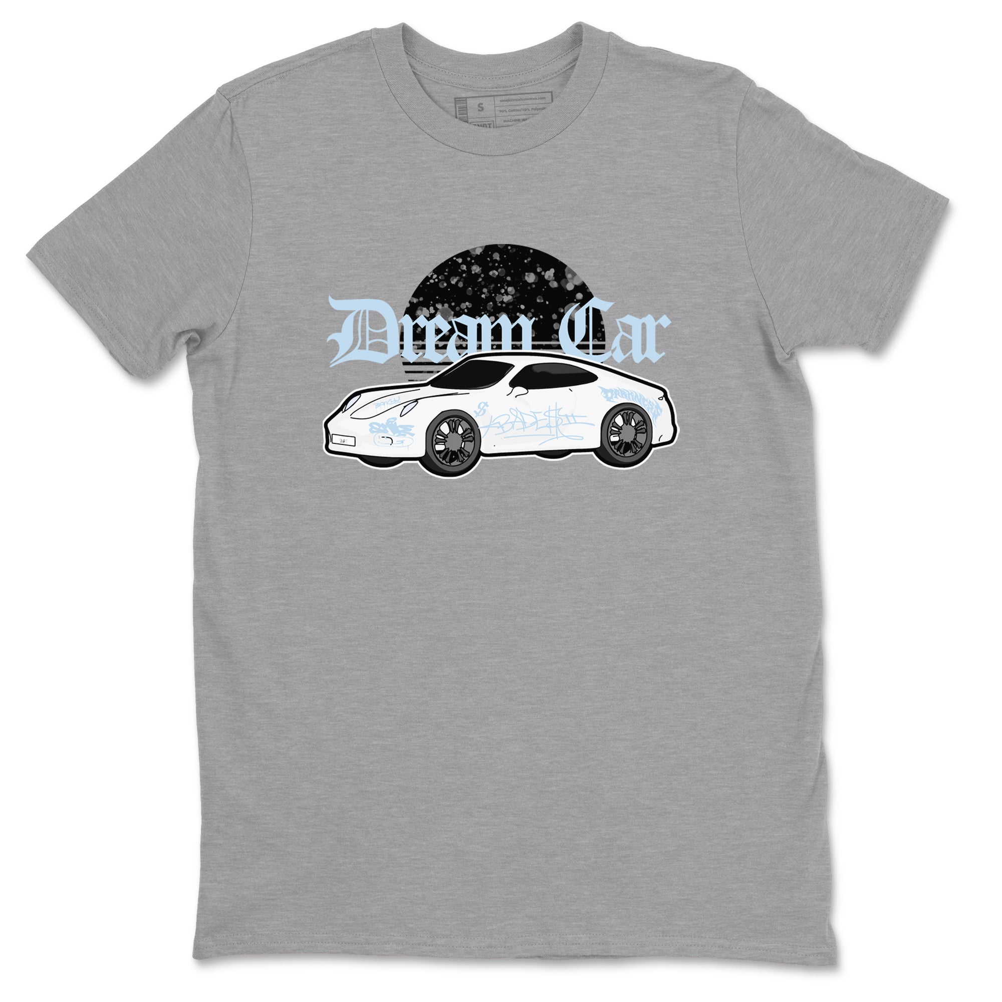 AJ6 White Black shirts to match jordans Dream Car sneaker match tees Air Jordan 6 White Black Drip Gear Zone streetwear brand Heather Grey 2 unisex cotton tee