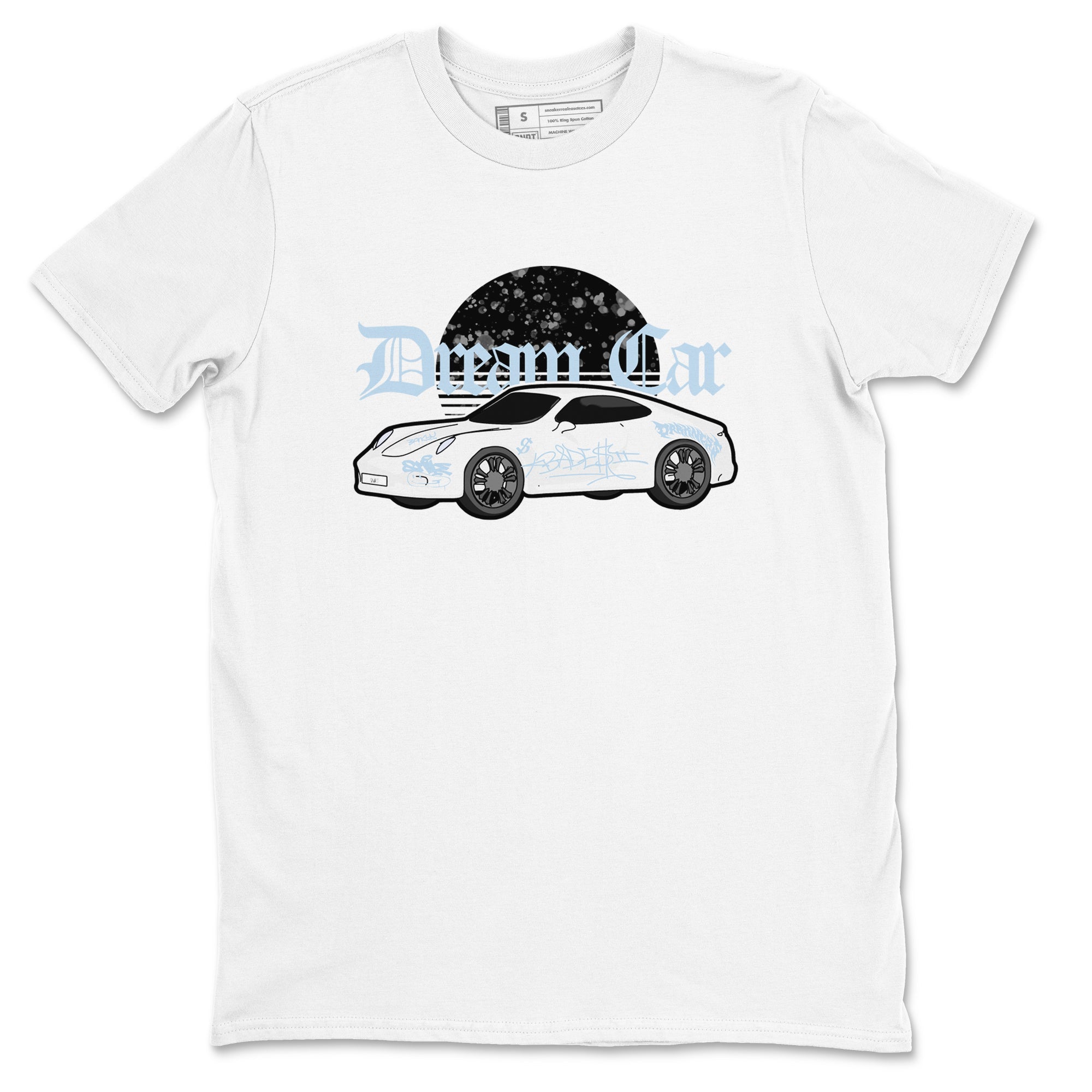 AJ6 White Black shirts to match jordans Dream Car sneaker match tees Air Jordan 6 White Black Drip Gear Zone streetwear brand White 2 unisex cotton tee