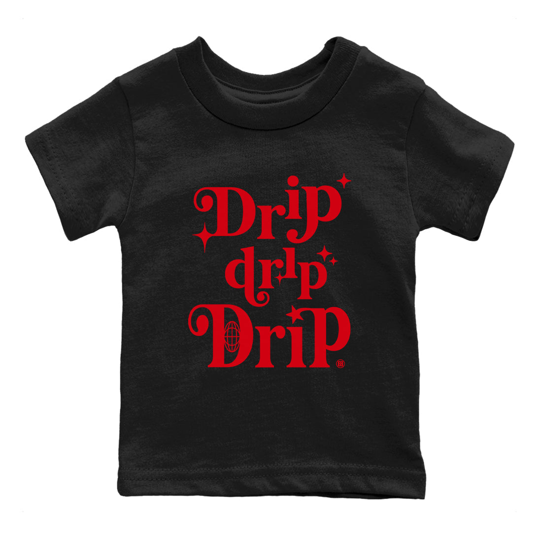 AE 1 Bred shirts to match jordans Drip Drip Drip sneaker match tees AE 1 Bred match shoes to clothes Drip Gear Zone Youth Baby Black 2 tee