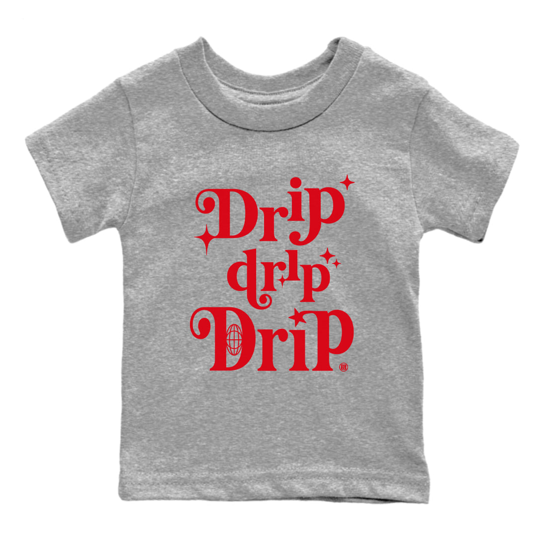 AE 1 Bred shirts to match jordans Drip Drip Drip sneaker match tees AE 1 Bred match shoes to clothes Drip Gear Zone Youth Baby Heather Grey 2 tee
