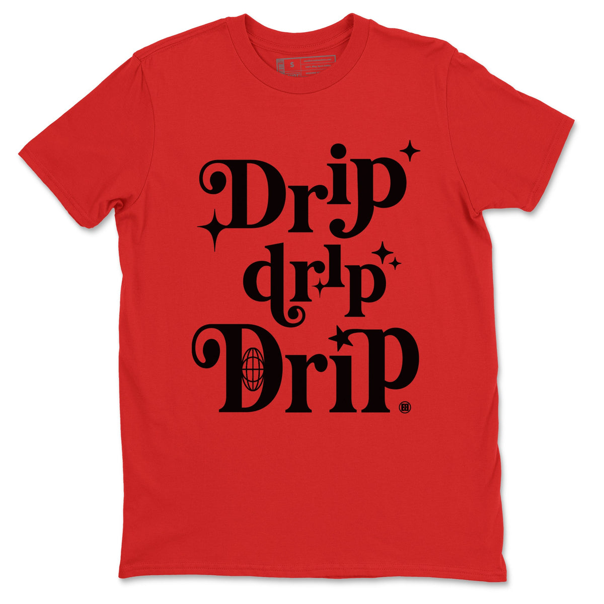 AE 1 Bred shirts to match jordans Drip Drip Drip sneaker match tees AE 1 Bred match shoes to clothes Drip Gear Zone unisex cotton Red 2 shirts