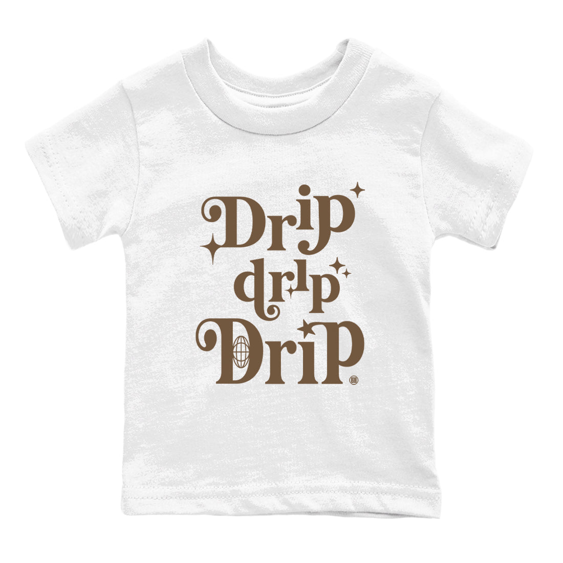 Jordan Jumpman Jack Travis Scott Dark Mocha shirts to match jordans Drip Drip Drip sneaker match tees Jordan Jumpman Jack Travis Scott Dark Mocha match shoes to clothes Drip Gear Zone Youth Baby White 2 tee
