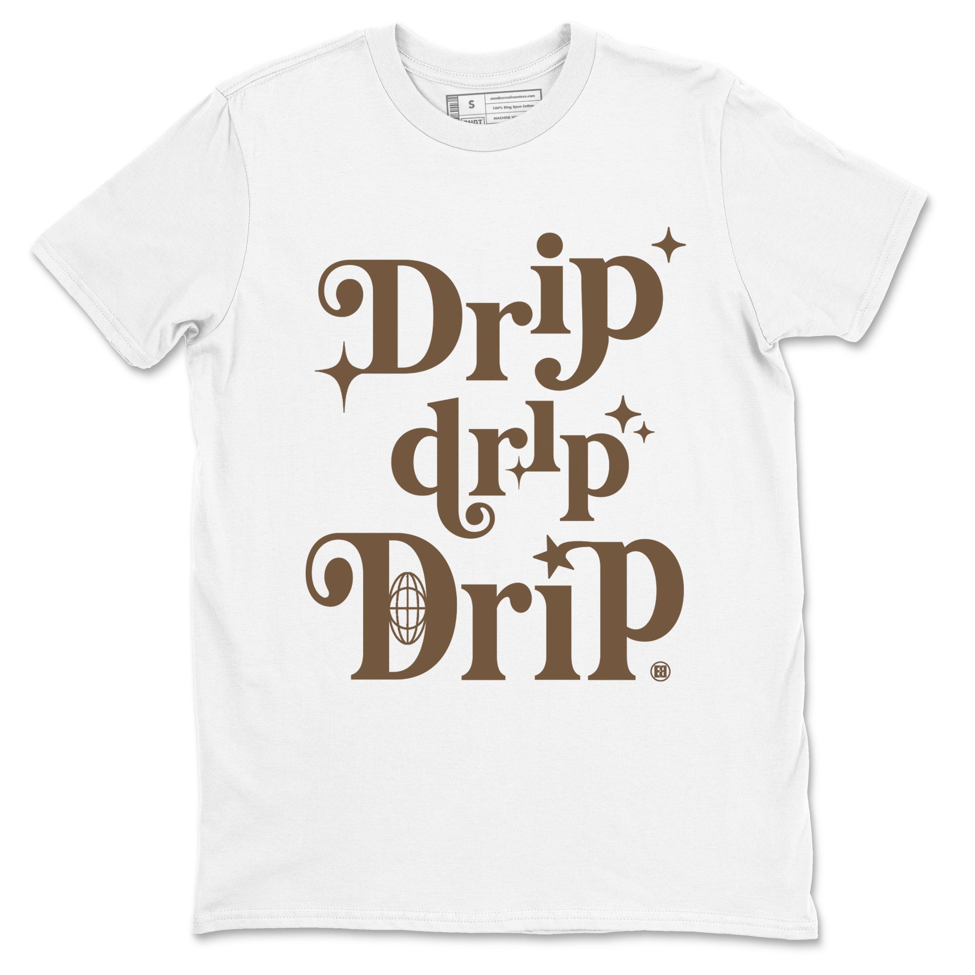 Jordan Jumpman Jack Travis Scott Dark Mocha shirts to match jordans Drip Drip Drip sneaker match tees Jordan Jumpman Jack Travis Scott Dark Mocha match shoes to clothes Drip Gear Zone unisex cotton White 2 shirts