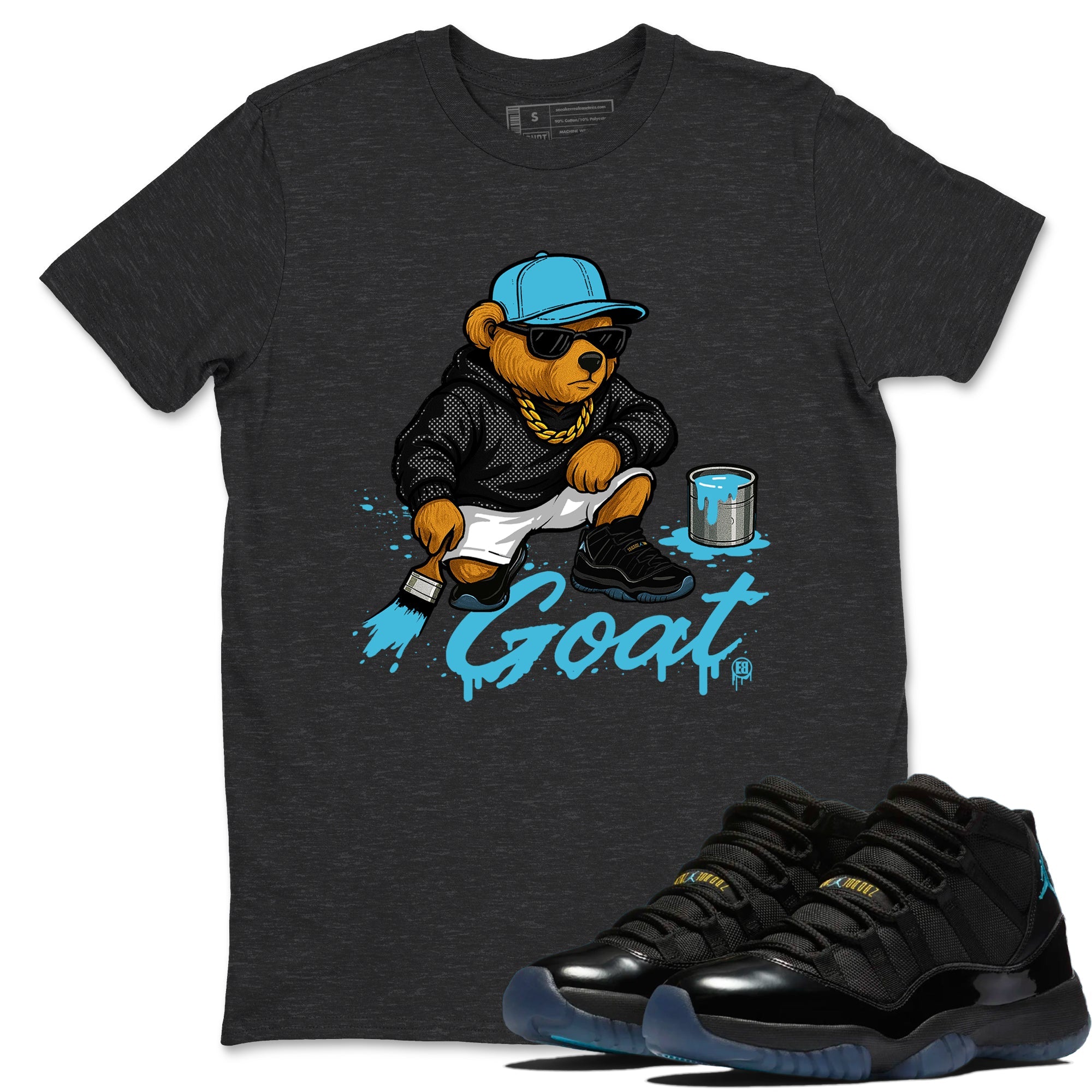 Sneaker Threads  Sneaker Tees To Match Air Jordan 11 Retro Gamma  Drip the GOAT Graphic Tee Charcoal Heather 1. Perfect for Jordan releases 2025 colorways.