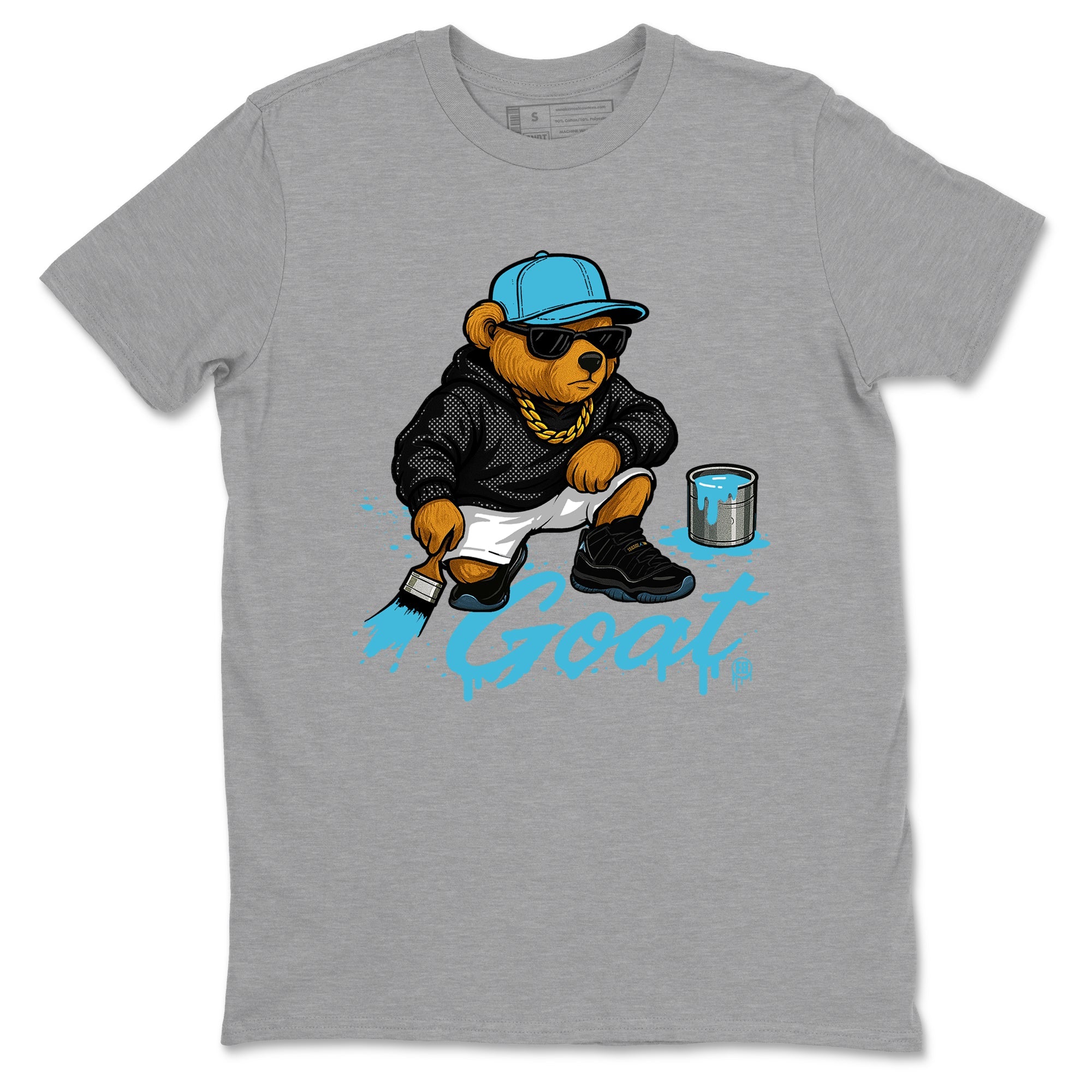 Sneaker Threads  Sneaker Tees To Match Air Jordan 11 Retro Gamma  Drip the GOAT Graphic Tee Heather Grey 2. Perfect for Jordan releases 2025 colorways.