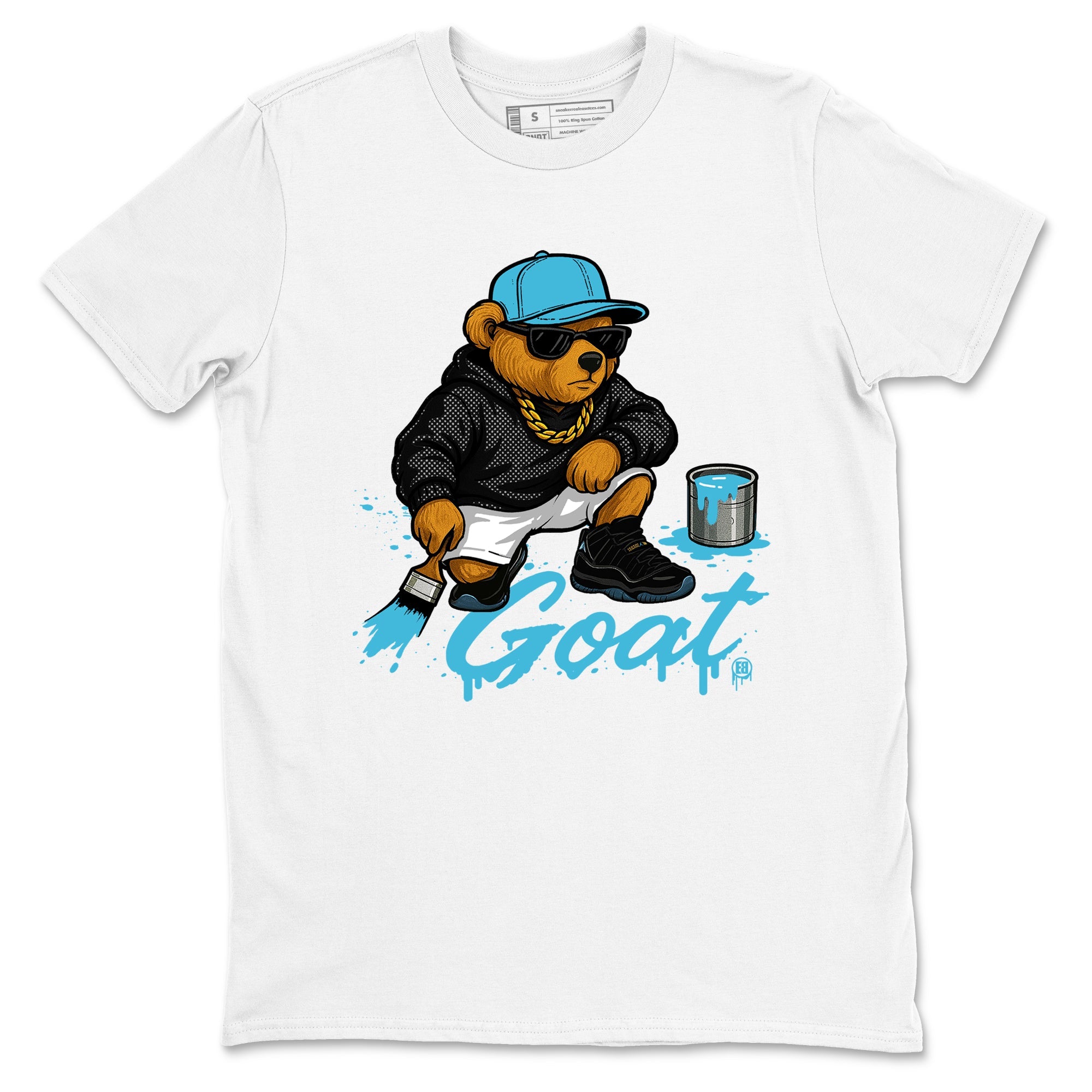 Sneaker Threads  Sneaker Tees To Match Air Jordan 11 Retro Gamma  Drip the GOAT Graphic Tee White 2. Perfect for Jordan releases 2025 colorways.