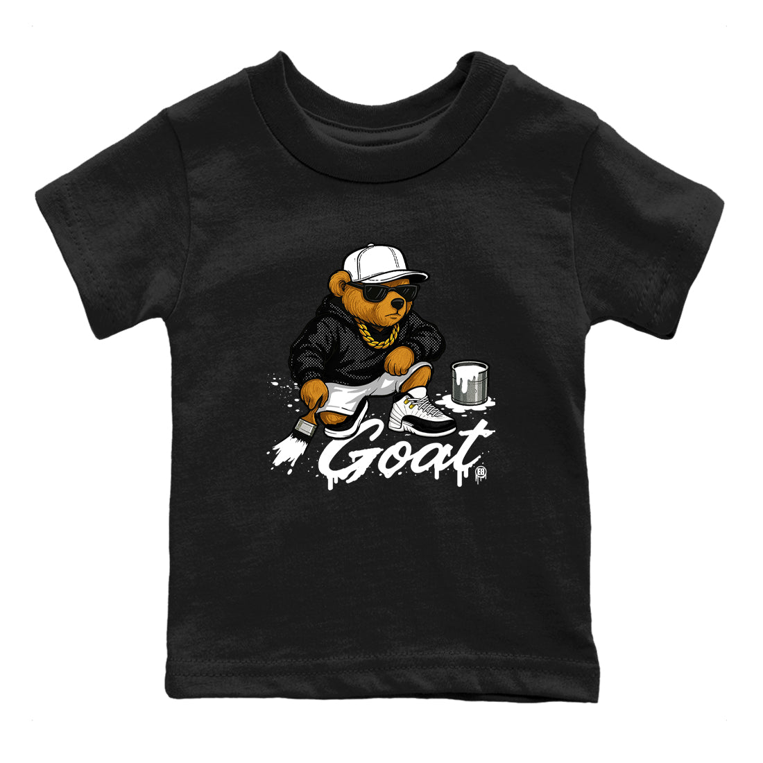 Sneaker Threads  Sneaker Tees To Match Air Jordan 12 Taxi  Drip The GOAT Youth Graphic Tee Black 2. Perfect for Jordan releases 2025 colorways.