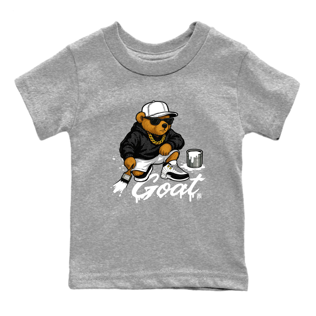 Sneaker Threads  Sneaker Tees To Match Air Jordan 12 Taxi  Drip The GOAT Youth Graphic Tee Heather Grey 2. Perfect for Jordan releases 2025 colorways.