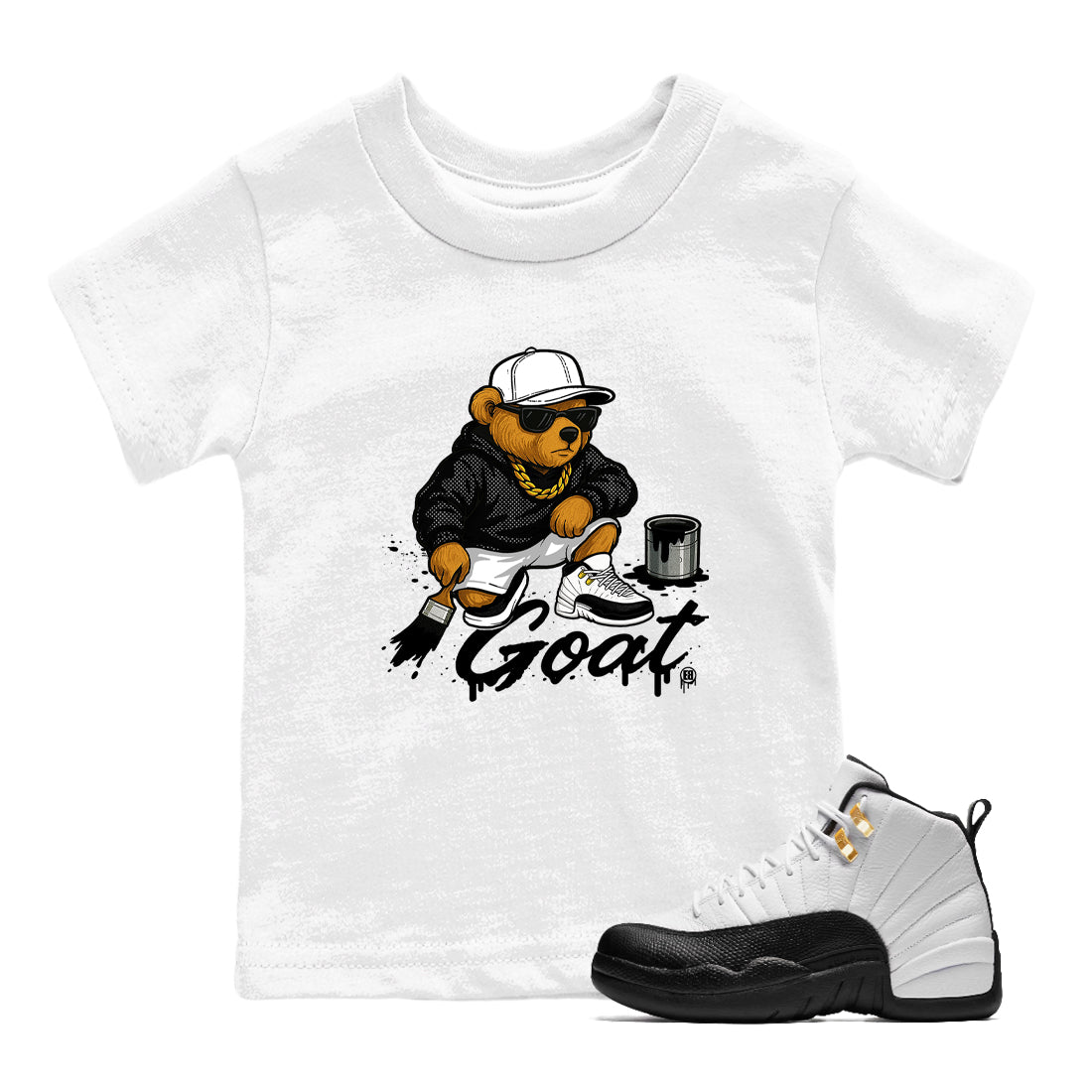 Sneaker Threads  Sneaker Tees To Match Air Jordan 12 Taxi  Drip The GOAT Youth Graphic Tee White 1. Perfect for Jordan releases 2025 colorways.