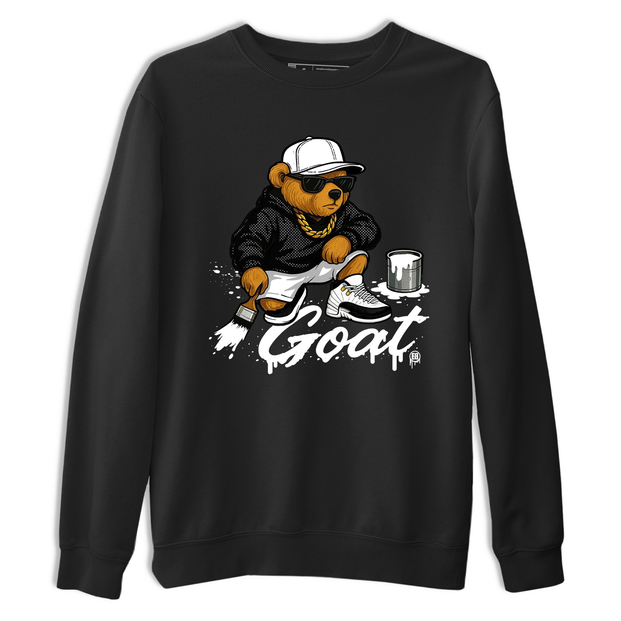 Sneaker Threads  Sneaker Tees To Match Air Jordan 12 Taxi  Drip The GOAT Graphic Tee Black 2. Perfect for Jordan releases 2025 colorways.