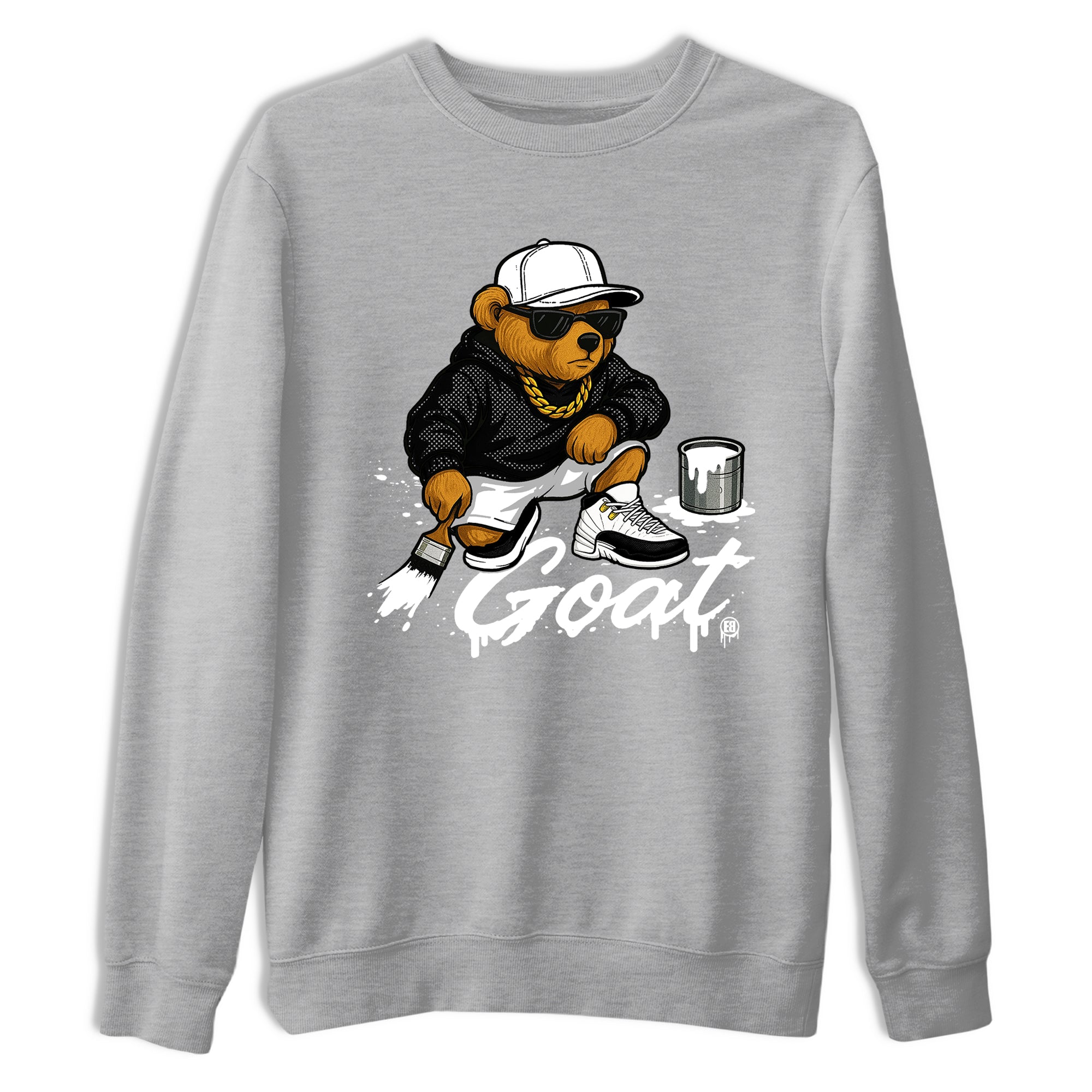 Sneaker Threads  Sneaker Tees To Match Air Jordan 12 Taxi  Drip The GOAT Graphic Tee Heather Grey 2. Perfect for Jordan releases 2025 colorways.