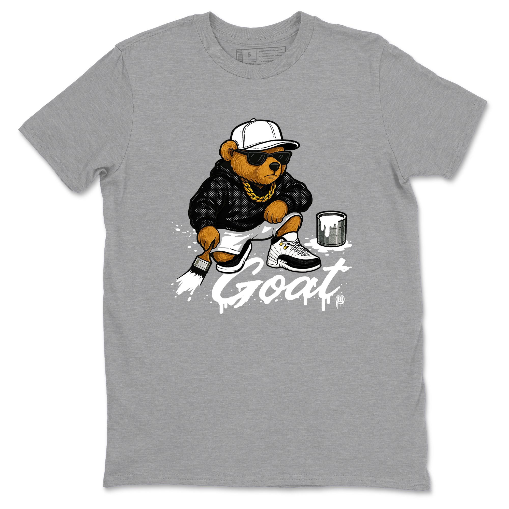Sneaker Threads  Sneaker Tees To Match Air Jordan 12 Taxi  Drip The GOAT Graphic Tee Heather Grey 2. Perfect for Jordan releases 2025 colorways.