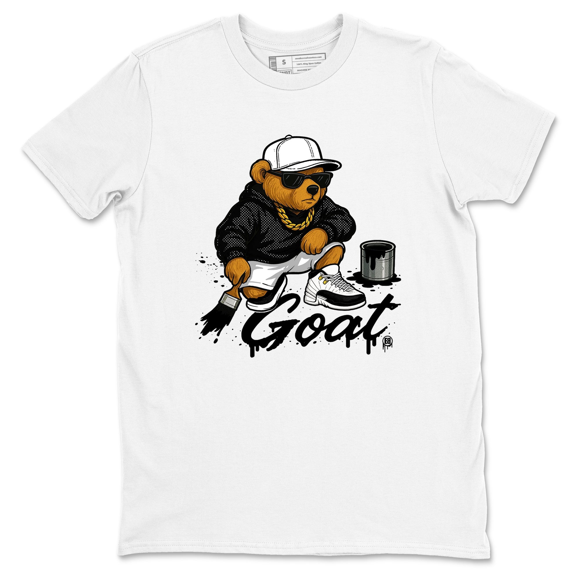 Sneaker Threads  Sneaker Tees To Match Air Jordan 12 Taxi  Drip The GOAT Graphic Tee White 2. Perfect for Jordan releases 2025 colorways.