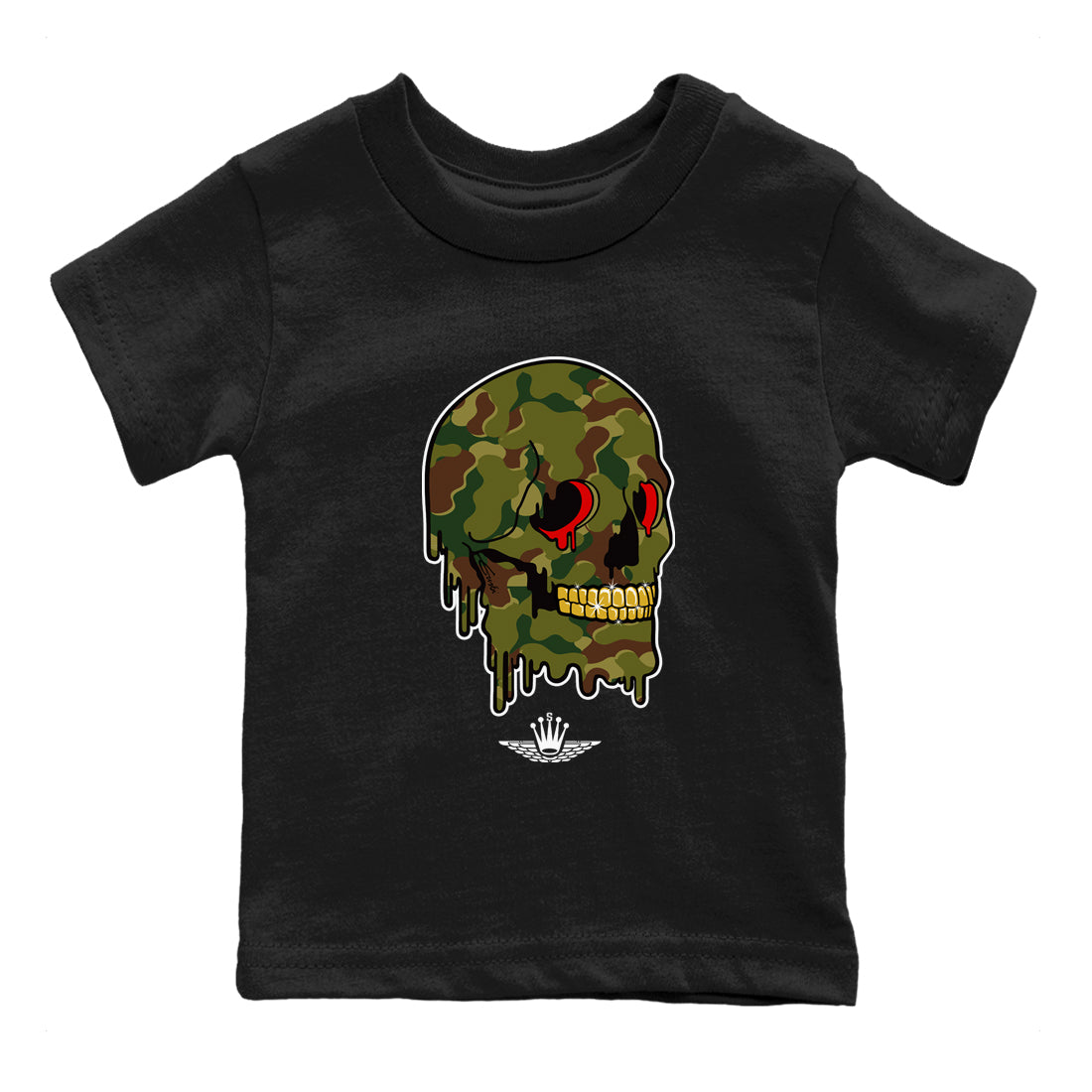 Air Max 90 Duck Camo shirts to match jordans Dripping Camo Skull sneaker match tees Air Max 90 Reverse Duck Camo match shoes to clothes Drip Gear Zone Youth Baby Black 2 tee