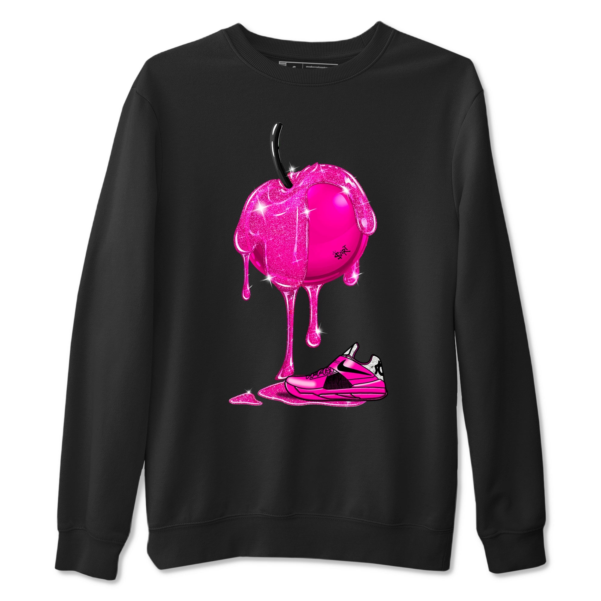 Nike KD 4 Retro Aunt Pearl shirts to match jordans Dripping Cherries sneaker match tees Nike KD 4 Aunt Pearl match shoes to clothes Drip Gear Zone unisex cotton Black 2 shirts