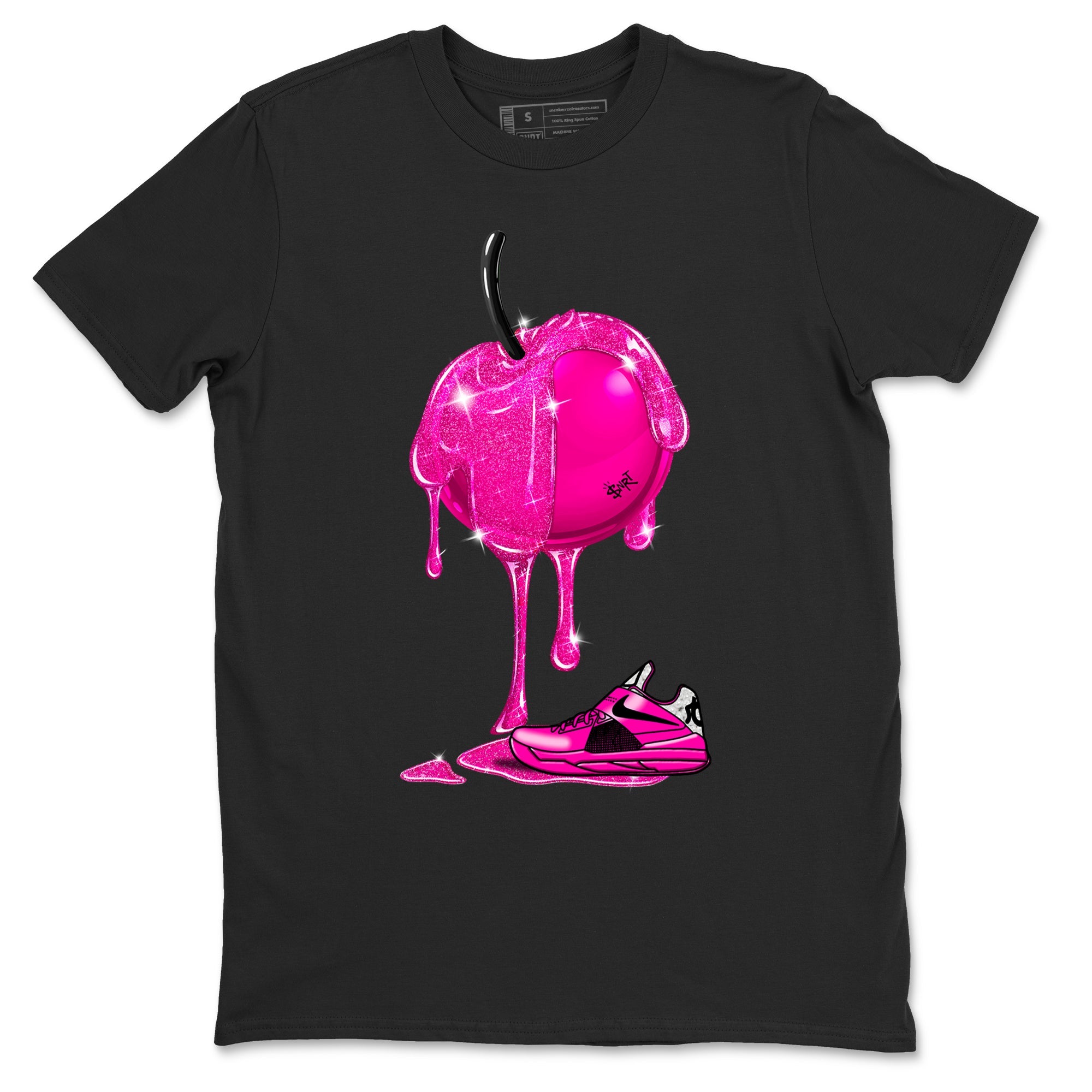 Nike KD 4 Retro Aunt Pearl shirts to match jordans Dripping Cherries sneaker match tees Nike KD 4 Aunt Pearl match shoes to clothes Drip Gear Zone unisex cotton Black 2 shirts