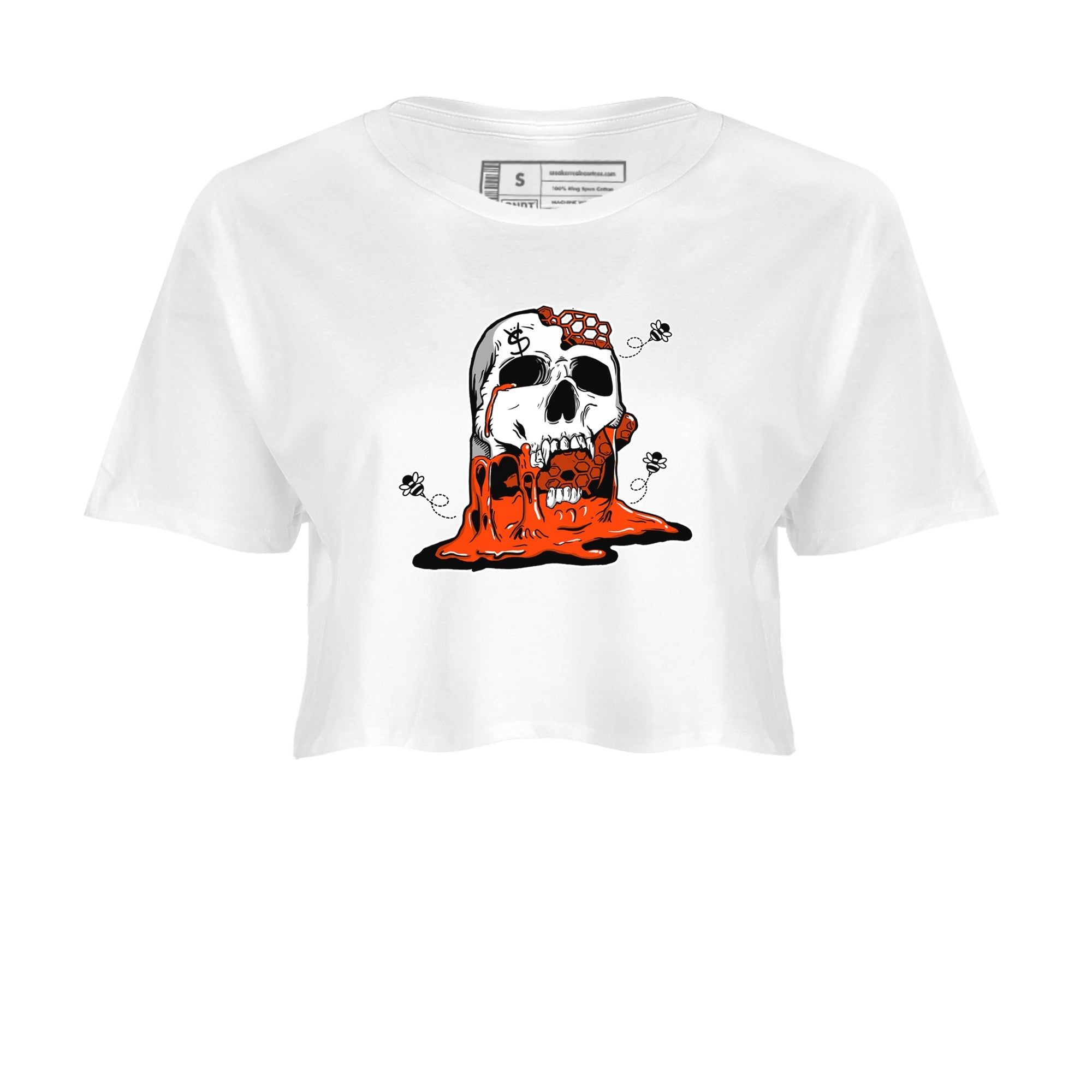 Air Max 1 OG '86 'Summit White and Cosmic Clay shirts to match jordans Dripping Honey Skullhead sneaker match tees Air Max 1 Cosmic Clay match shoes to clothes Drip Gear Zone unisex cotton White 2 crop tee