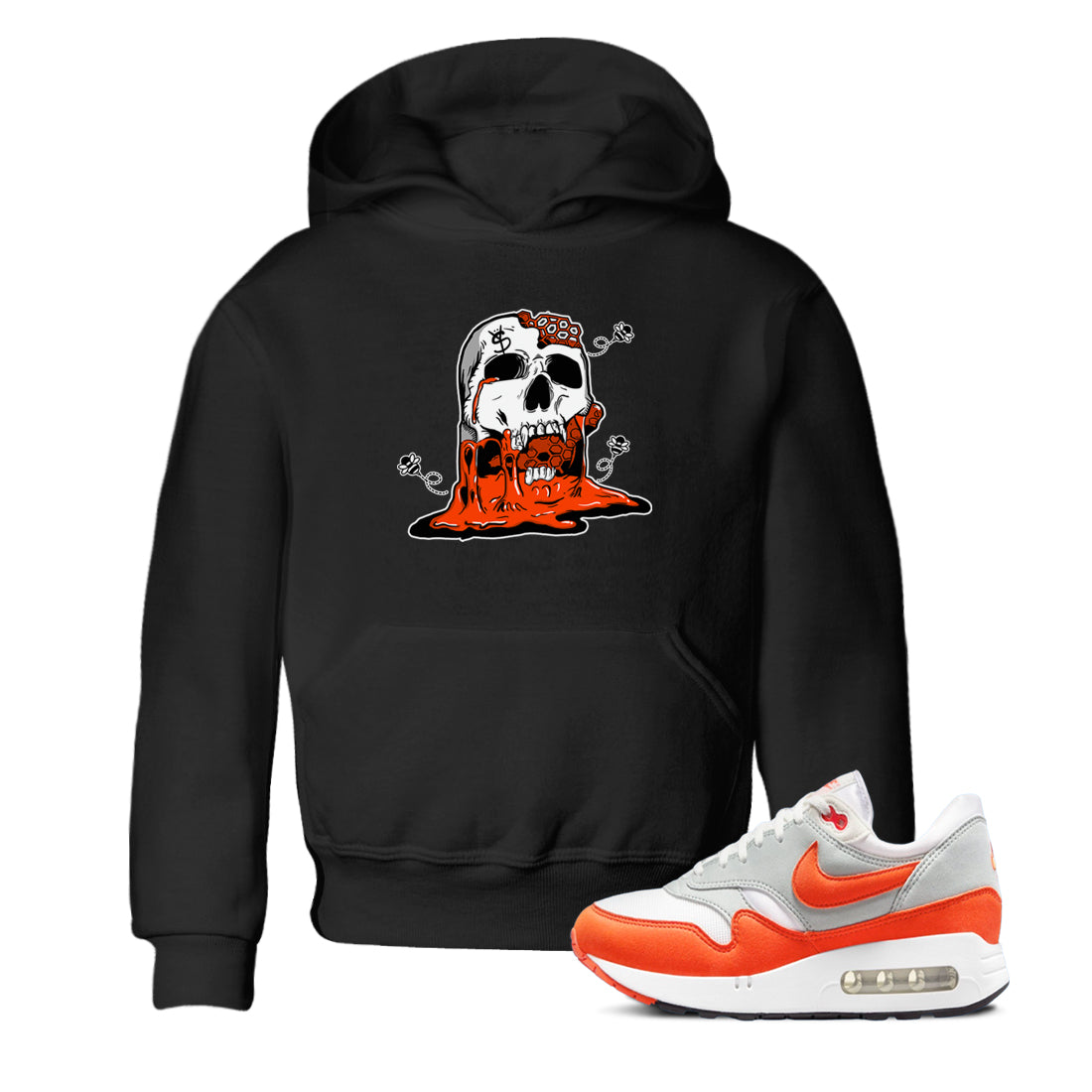 Air Max 1 OG '86 'Summit White and Cosmic Clay shirts to match jordans Dripping Honey Skullhead sneaker match tees Air Max 1 Cosmic Clay match shoes to clothes Drip Gear Zone Youth Baby Black 1 tee