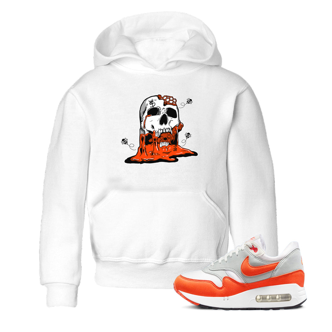 Air Max 1 OG '86 'Summit White and Cosmic Clay shirts to match jordans Dripping Honey Skullhead sneaker match tees Air Max 1 Cosmic Clay match shoes to clothes Drip Gear Zone Youth Baby White 1 tee