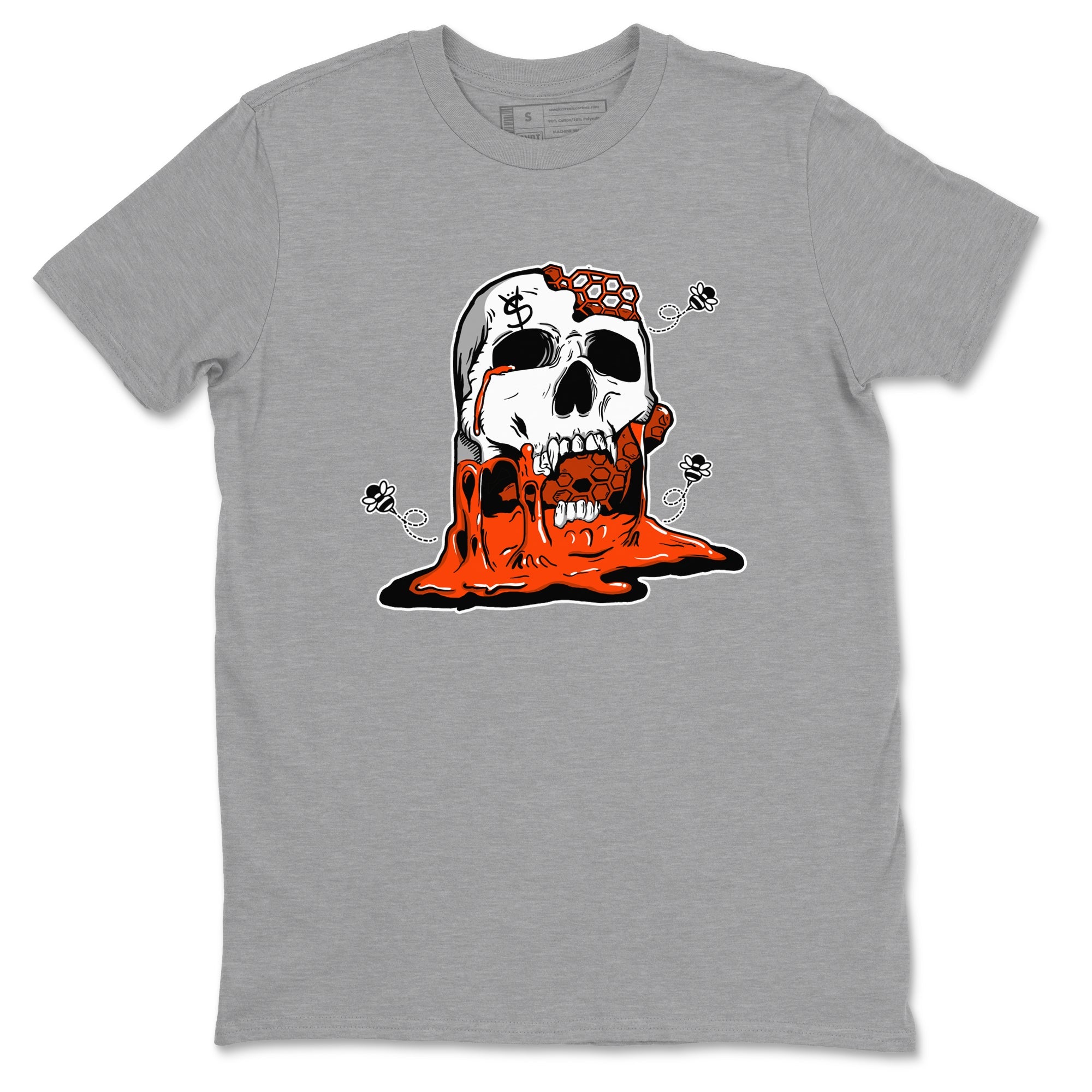 Air Max 1 OG '86 'Summit White and Cosmic Clay shirts to match jordans Dripping Honey Skullhead sneaker match tees Air Max 1 Cosmic Clay match shoes to clothes Drip Gear Zone unisex cotton Heather Grey 2 shirts