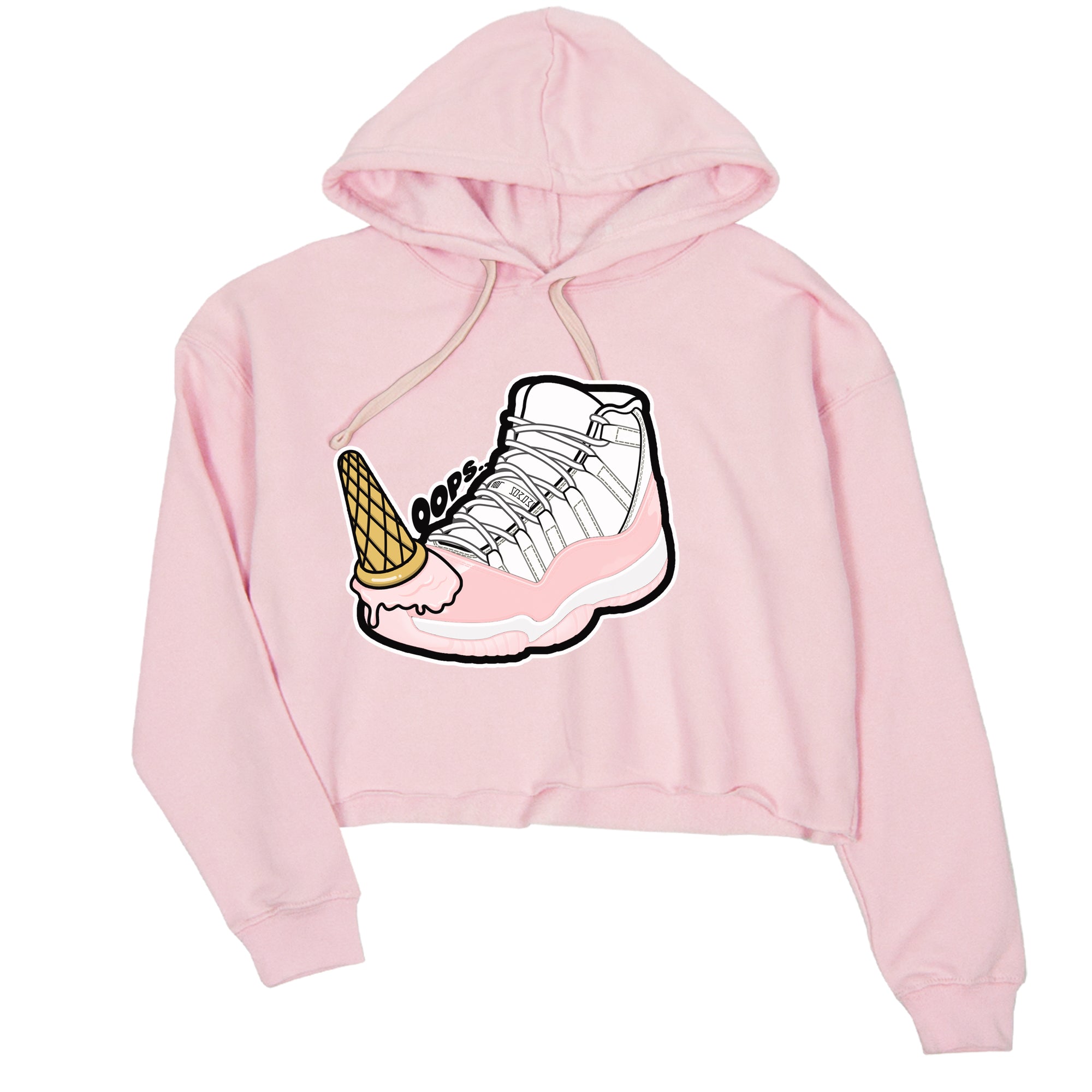 11s Legend Pink shirts to match jordans Dropped Ice Cream sneaker match tees Air Jordan 11 Legend Pink Drip Gear Zone streetwear brand Pink 2 crop tee