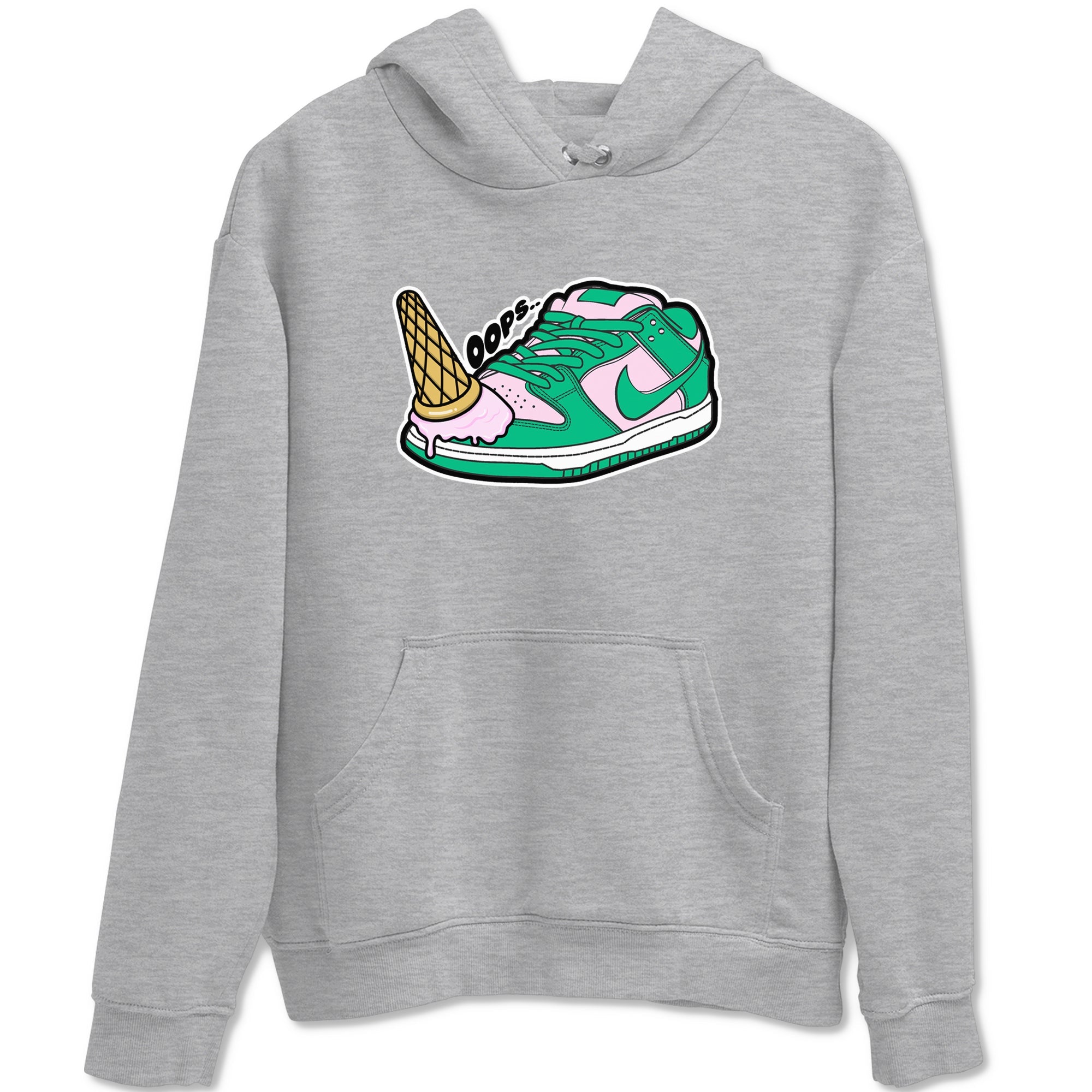 Dunk Low Medium Soft Pink Malachite shirt to match jordans Dropped Ice Cream sneaker tees Dunk Medium Soft Pink Malachite Drip Gear Zone unisex cotton Heather Grey 2 crew neck shirt