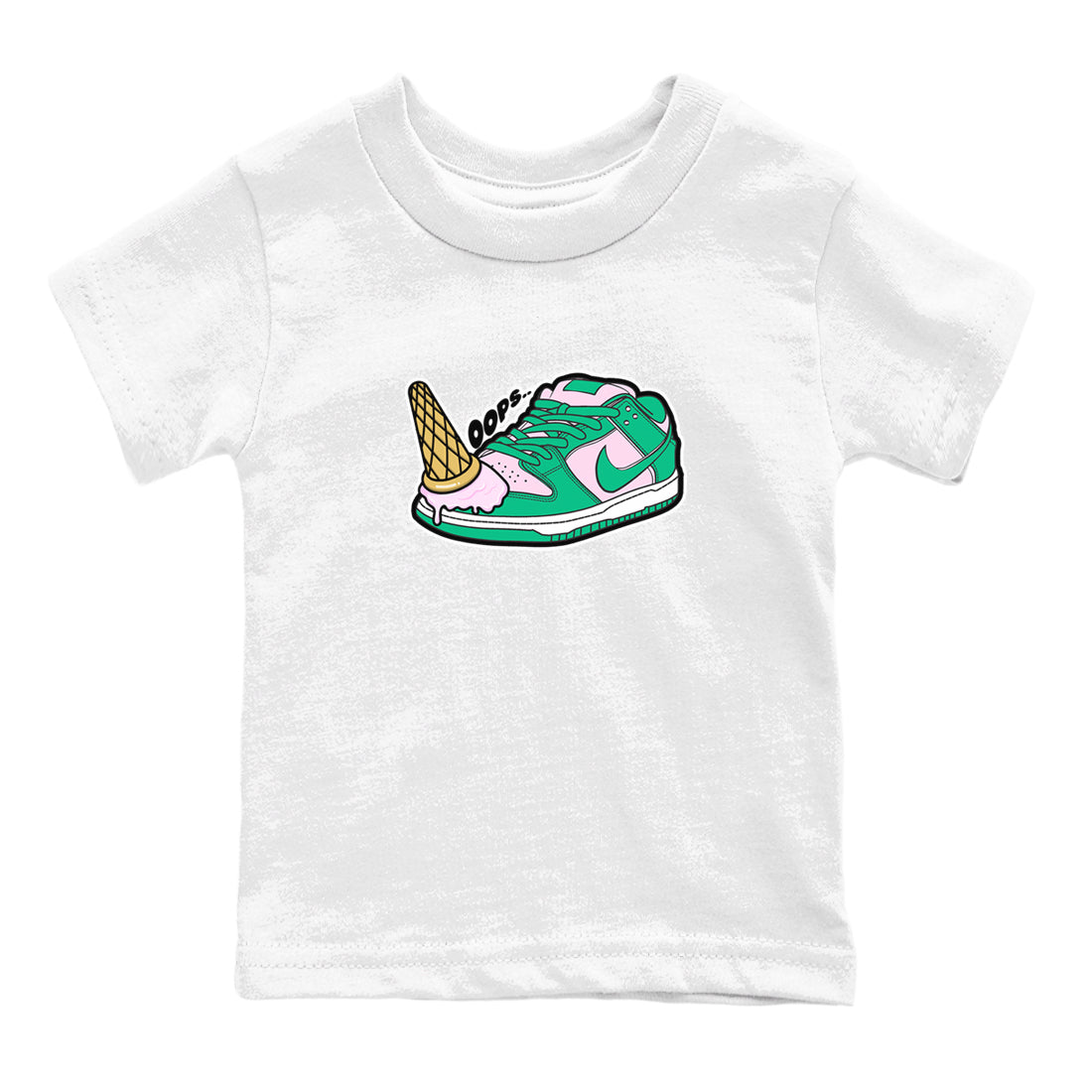 Dunk Low Medium Soft Pink Malachite shirt to match jordans Dropped Ice Cream sneaker tees Dunk Medium Soft Pink Malachite Drip Gear Zone baby toddler White 2 cotton Shirt
