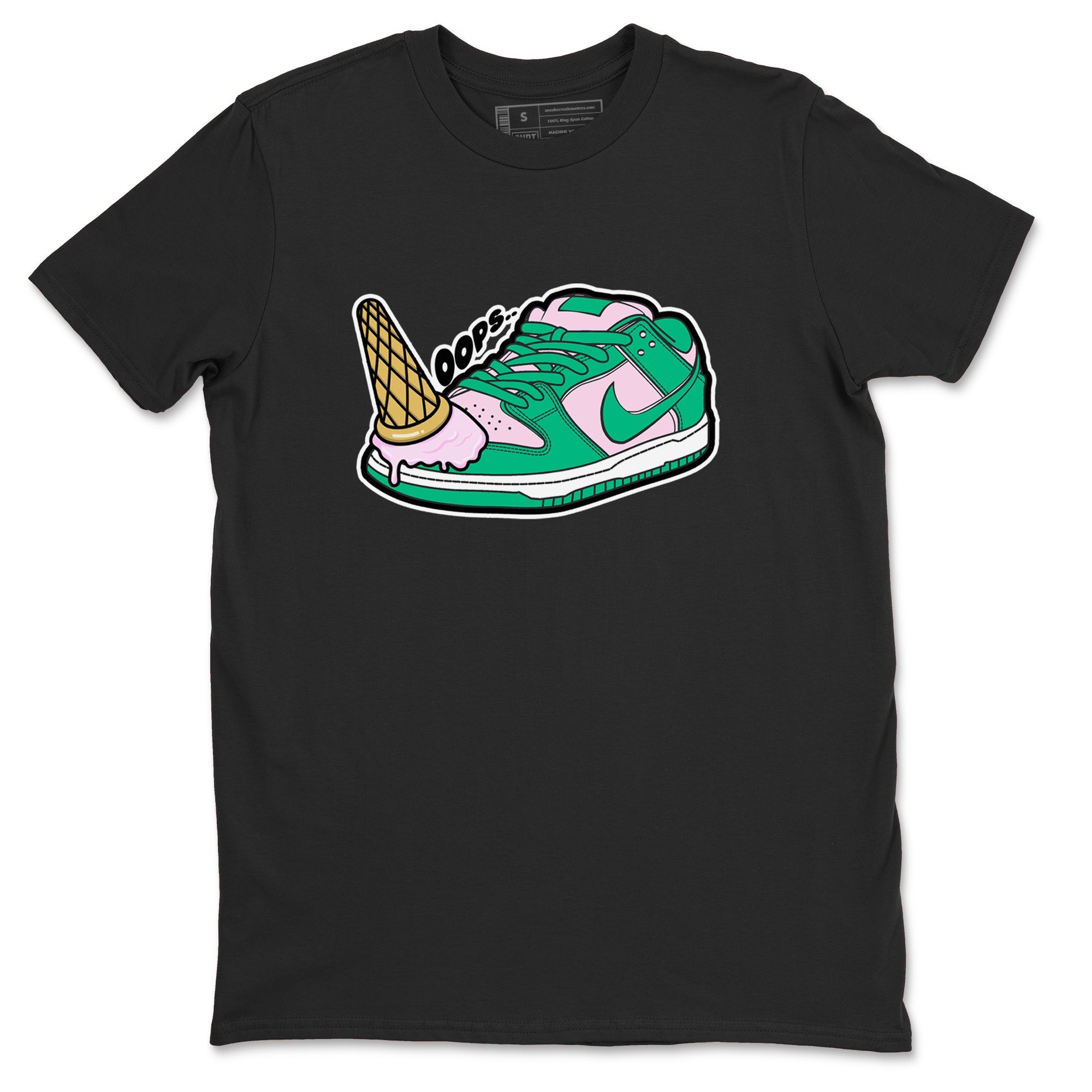 Dunk Low Medium Soft Pink Malachite shirt to match jordans Dropped Ice Cream sneaker tees Dunk Medium Soft Pink Malachite Drip Gear Zone unisex cotton Black 2 crew neck shirt