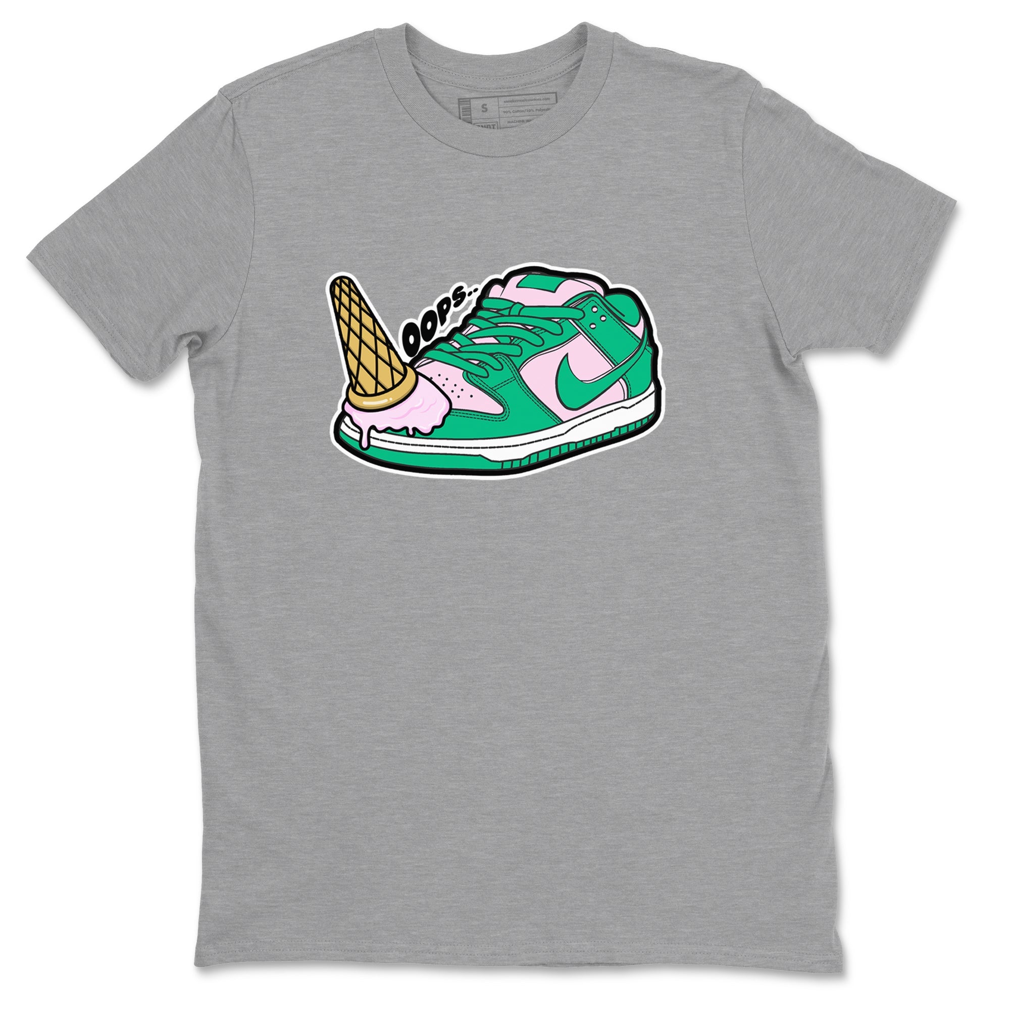 Dunk Low Medium Soft Pink Malachite shirt to match jordans Dropped Ice Cream sneaker tees Dunk Medium Soft Pink Malachite Drip Gear Zone unisex cotton Heather Grey 2 crew neck shirt