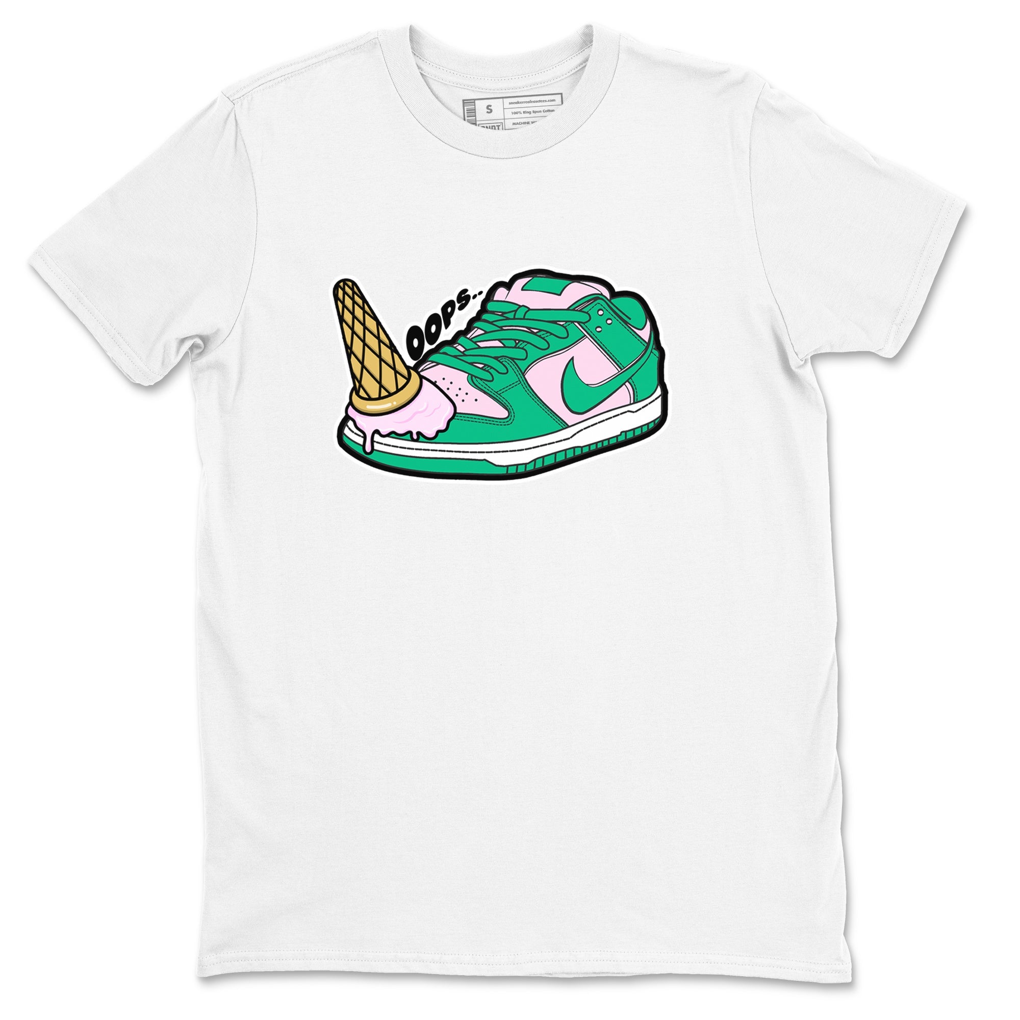 Dunk Low Medium Soft Pink Malachite shirt to match jordans Dropped Ice Cream sneaker tees Dunk Medium Soft Pink Malachite Drip Gear Zone unisex cotton White 2 crew neck shirt