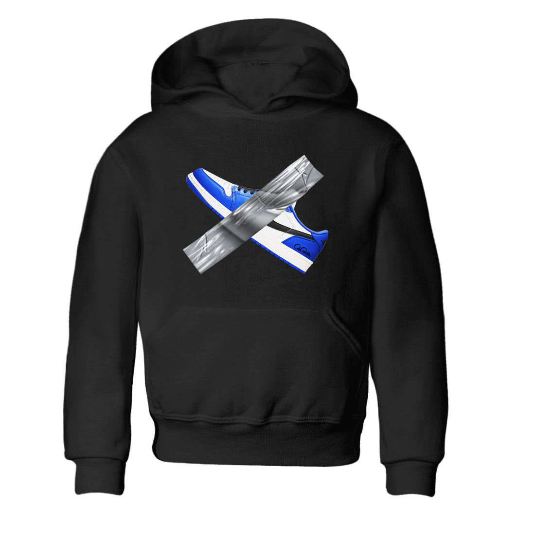 AJ1 Game Royal shirt to match jordans Duct Tape sneaker tees Air Jordan 1 Game Royal Drip Gear Zone baby toddler Black 2 cotton Shirt