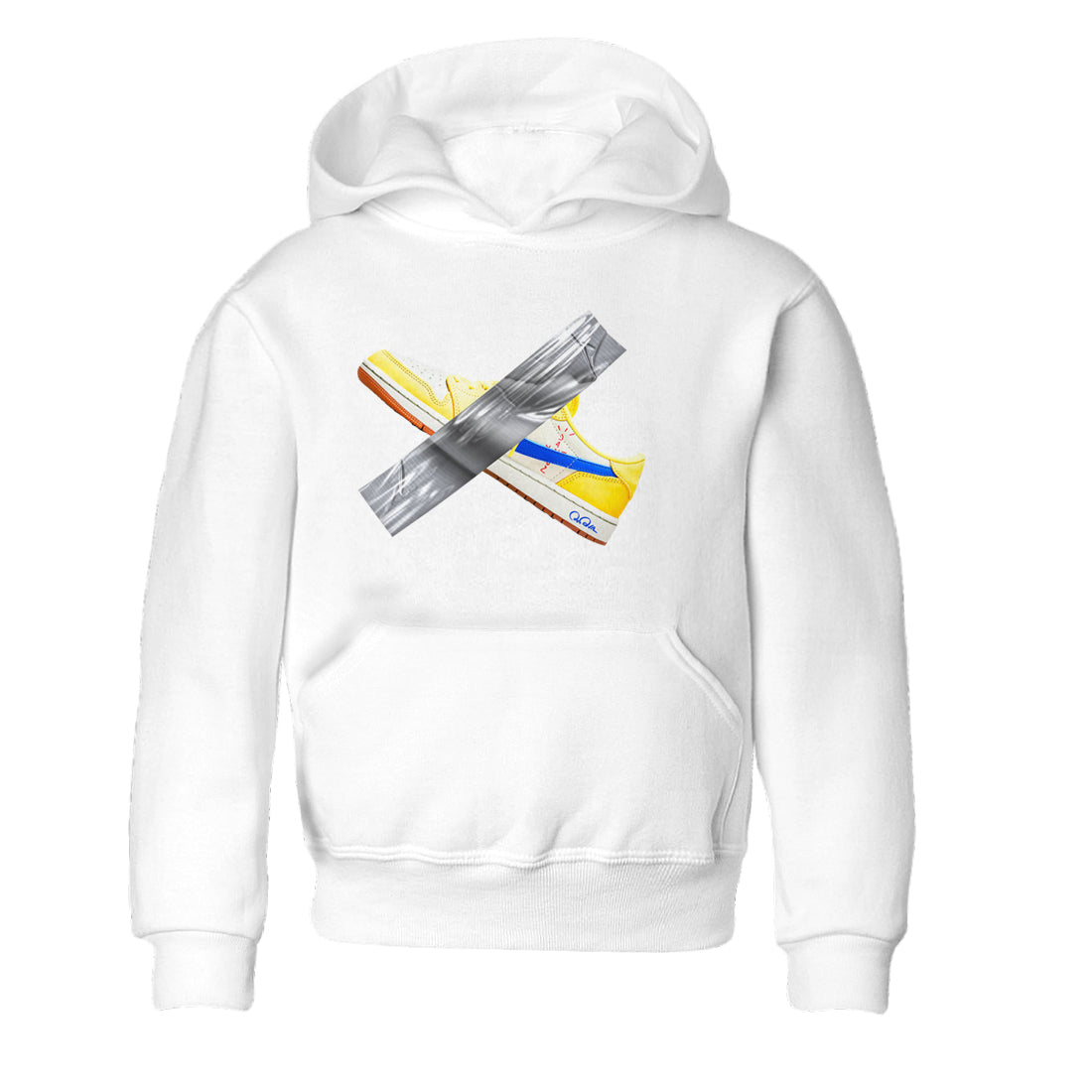 1s Travis Scott Canary shirt to match jordans Duct Tape sneaker tees Air Jordan 1 Travis Scott Canary Drip Gear Zone baby toddler White 2 cotton Shirt