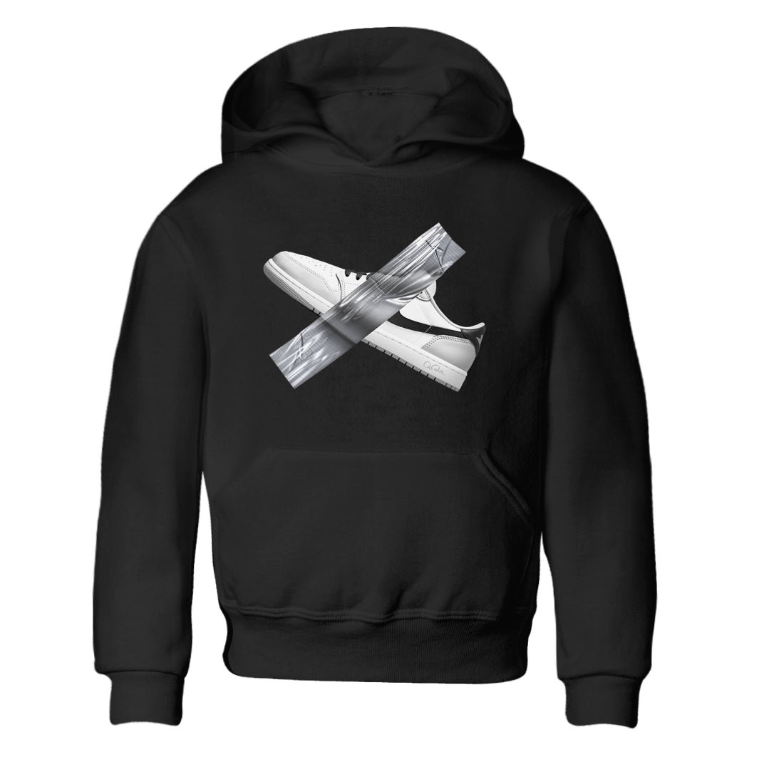 1s Wolf Grey shirts to match jordans Duct Tape sneaker match tees Air Jordan 1 Wolf Grey Drip Gear Zone streetwear brand Baby and Youth Black 2 cotton tee