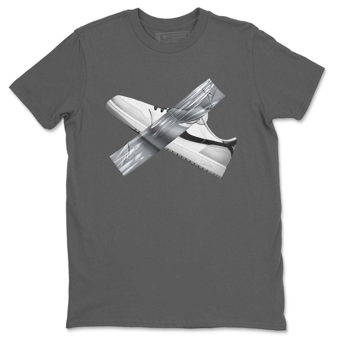 1s Wolf Grey shirts to match jordans Duct Tape sneaker match tees Air Jordan 1 Wolf Grey Drip Gear Zone streetwear brand Cool Grey 2 unisex cotton tee
