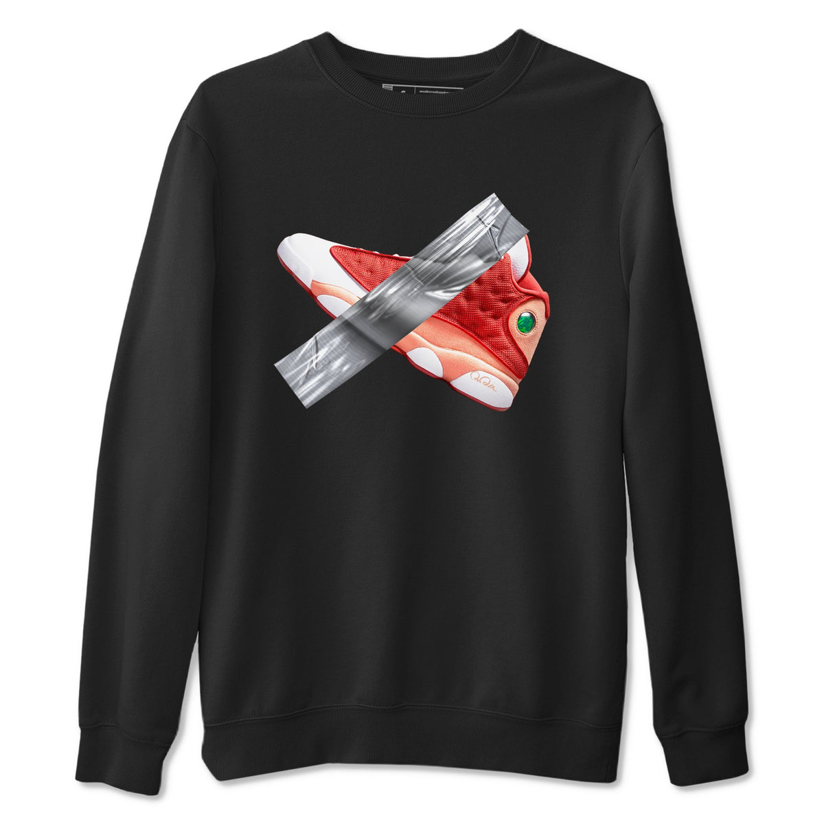 13s Dune Red shirts to match jordans Duct Tape sneaker match tees Air Jordan 13 Dune Red Drip Gear Zone streetwear brand Black 2 unisex cotton tee