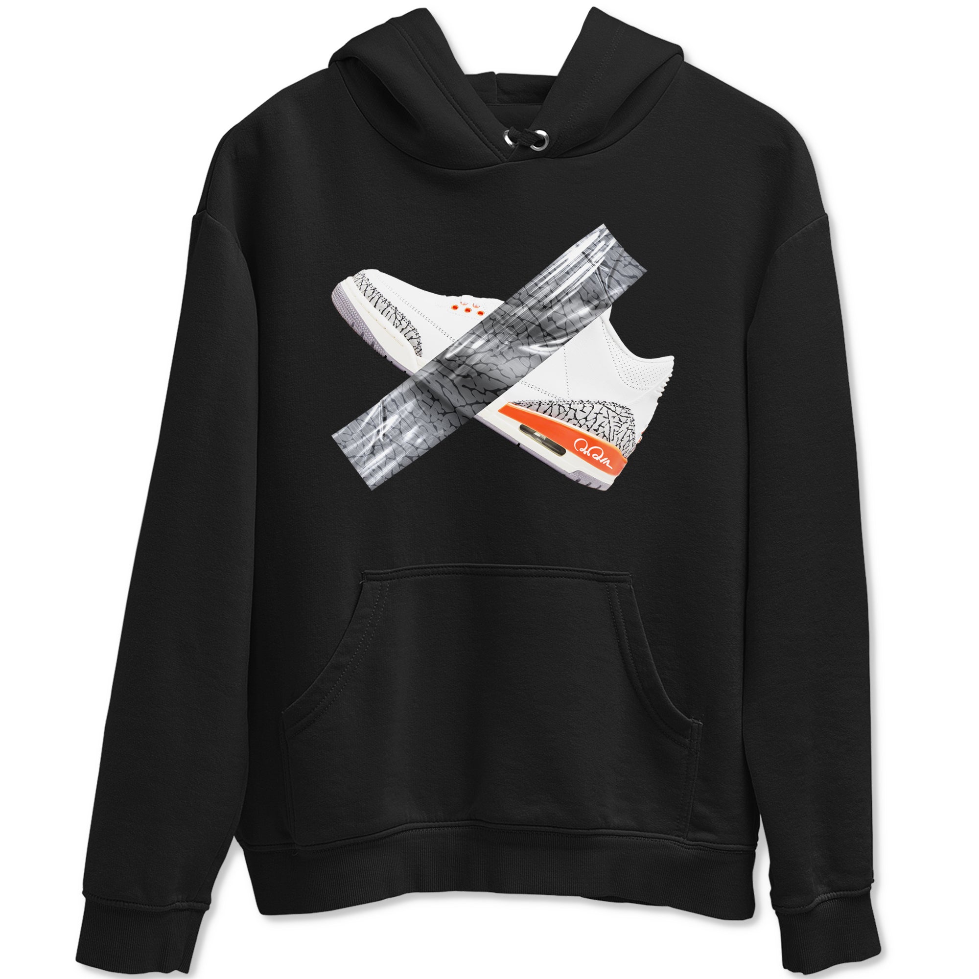 3s Georgia Peach shirt to match jordans Duct Tape sneaker tees Air Jordan 3 Georgia Peach Drip Gear Zone unisex cotton Black 2 crew neck shirt