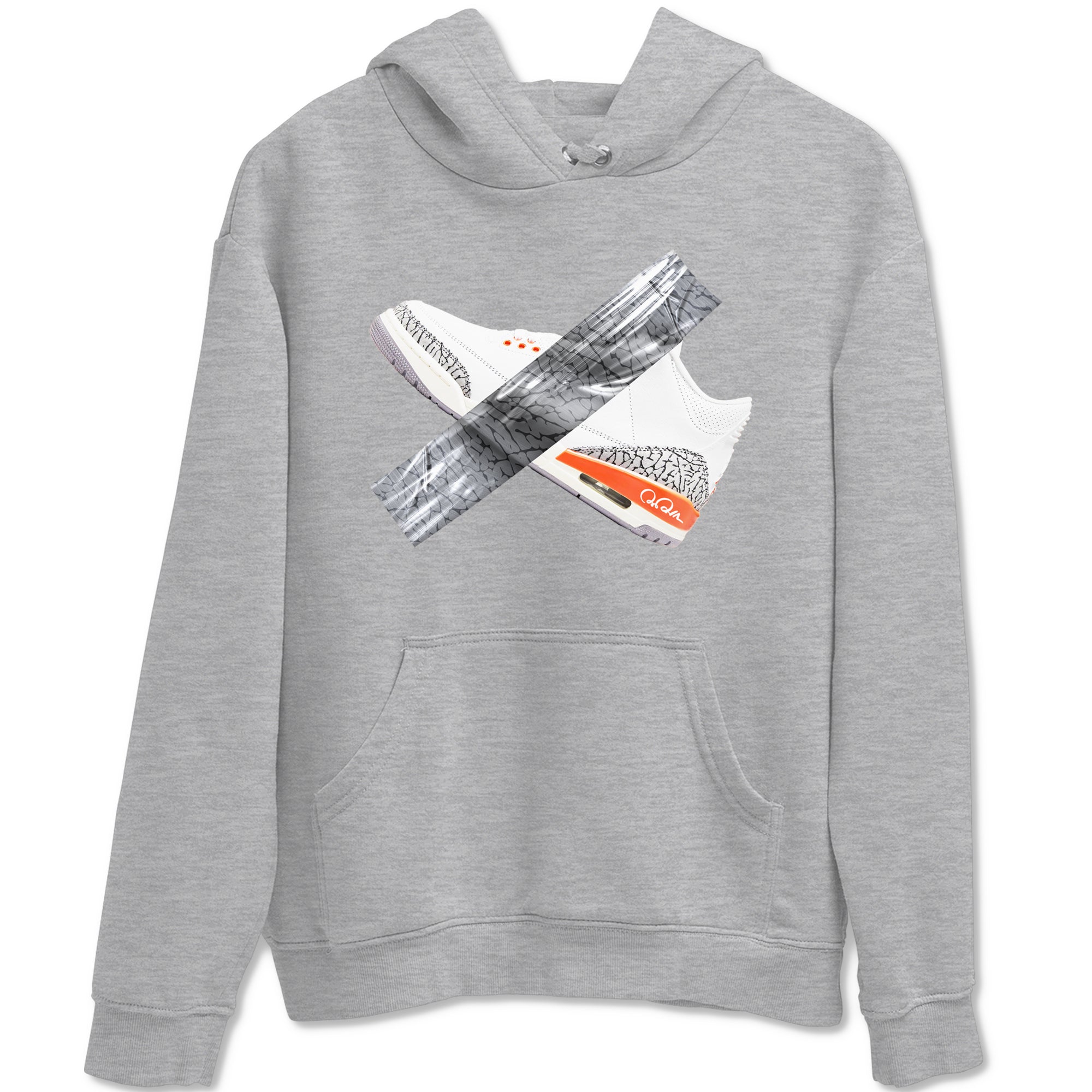 3s Georgia Peach shirt to match jordans Duct Tape sneaker tees Air Jordan 3 Georgia Peach Drip Gear Zone unisex cotton Heather Grey 2 crew neck shirt