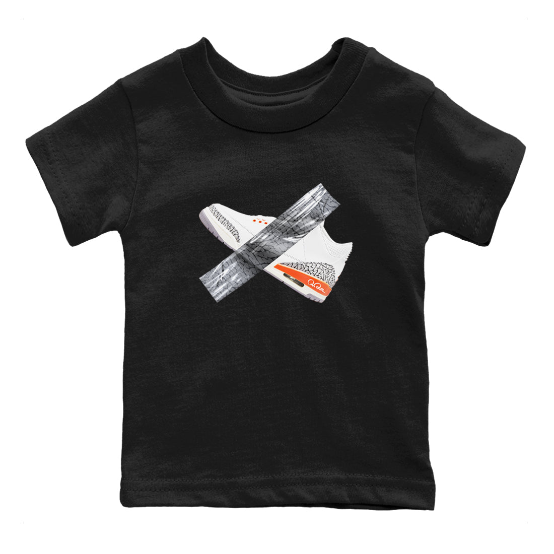 3s Georgia Peach shirt to match jordans Duct Tape sneaker tees Air Jordan 3 Georgia Peach Drip Gear Zone baby toddler Black 2 cotton Shirt