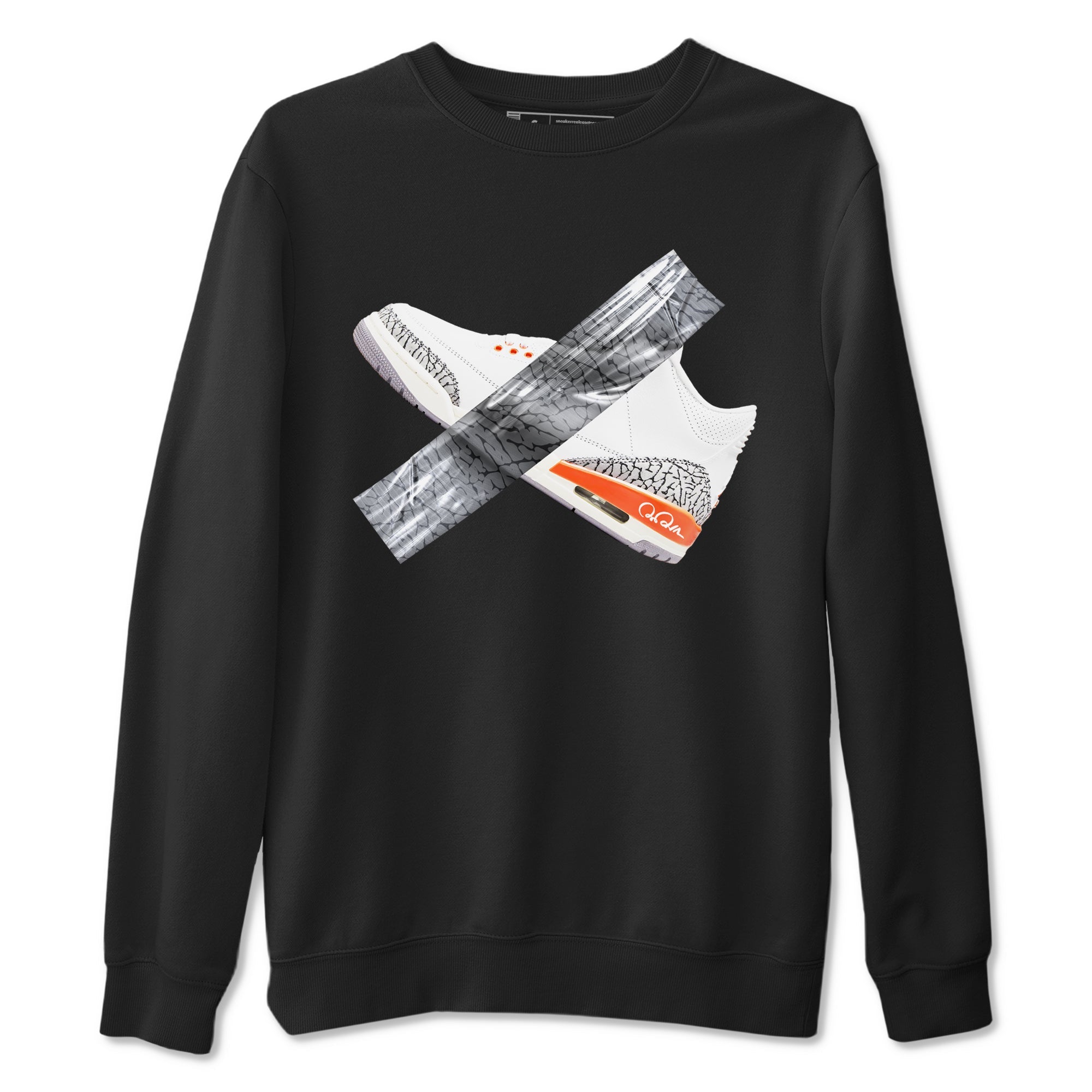 3s Georgia Peach shirt to match jordans Duct Tape sneaker tees Air Jordan 3 Georgia Peach Drip Gear Zone unisex cotton Black 2 crew neck shirt
