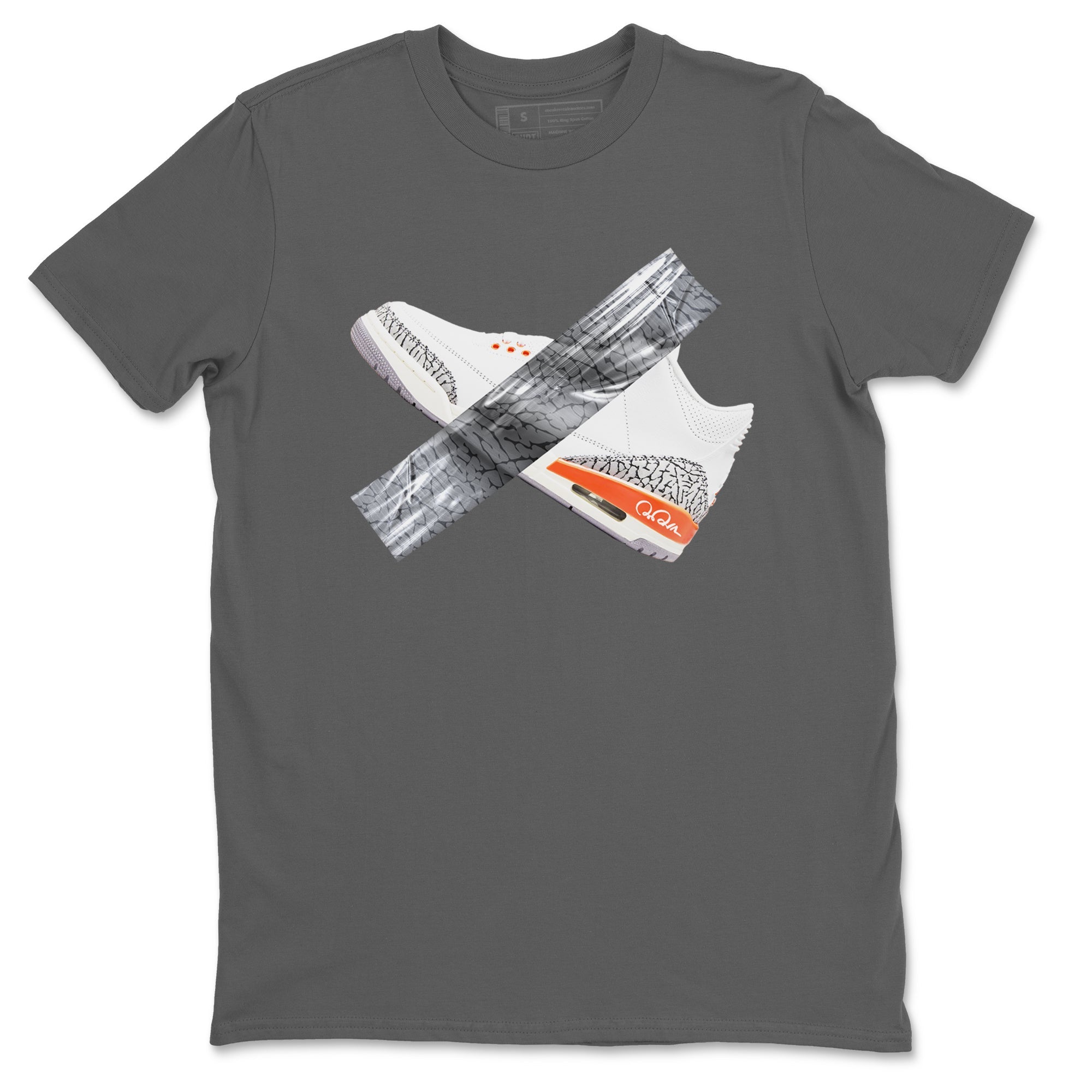 3s Georgia Peach shirt to match jordans Duct Tape sneaker tees Air Jordan 3 Georgia Peach Drip Gear Zone unisex cotton Cool Grey 2 crew neck shirt