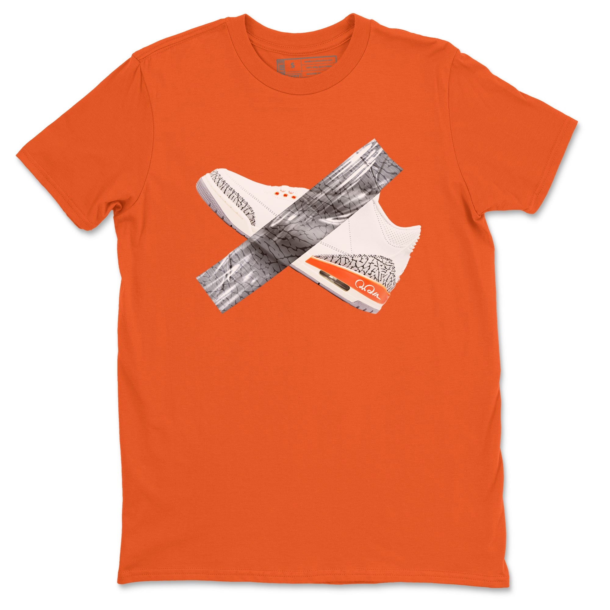 3s Georgia Peach shirt to match jordans Duct Tape sneaker tees Air Jordan 3 Georgia Peach Drip Gear Zone unisex cotton Orange 2 crew neck shirt