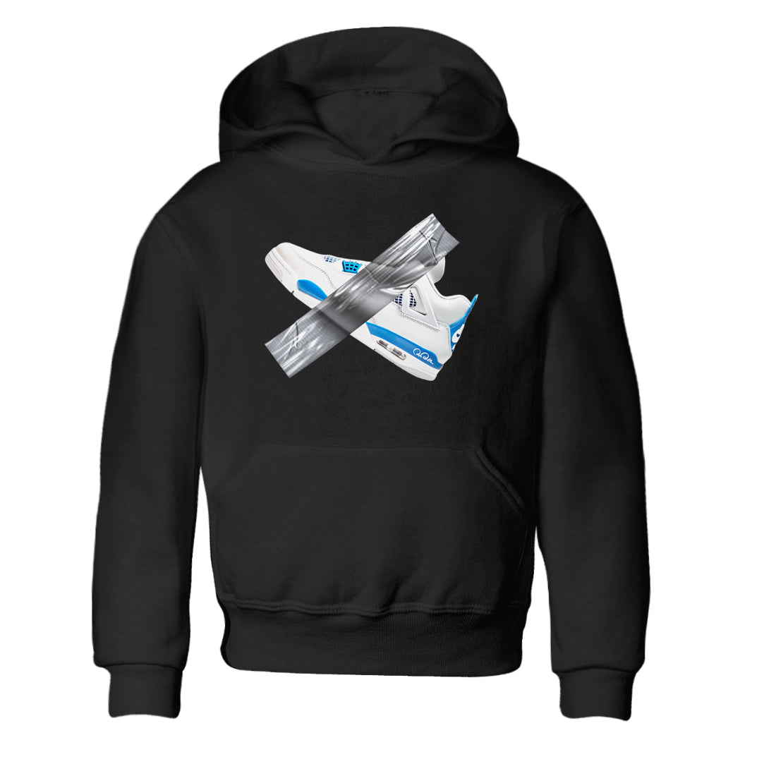 Air Jordan 4 Industrial Blue shirt to match jordans Duct Tape sneaker tees Air Jordan 4 Military Blue Drip Gear Zone baby toddler Black 2 cotton Shirt