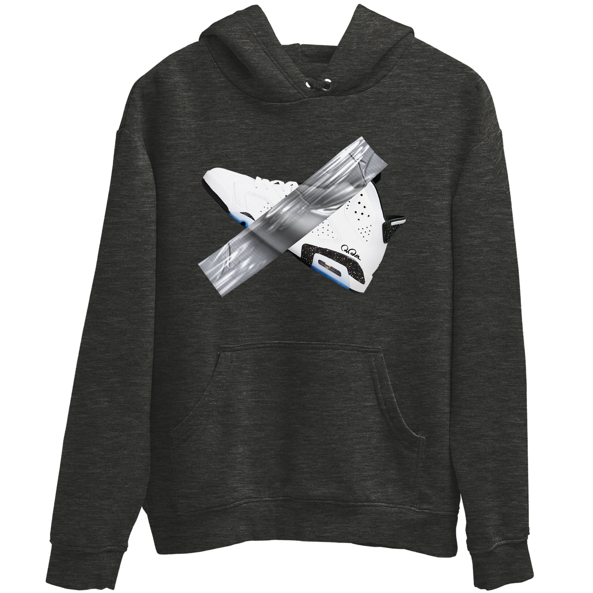 AJ6 White Black shirts to match jordans Duct Tape sneaker match tees Air Jordan 6 White Black Drip Gear Zone streetwear brand Charcoal Heather 2 unisex cotton tee
