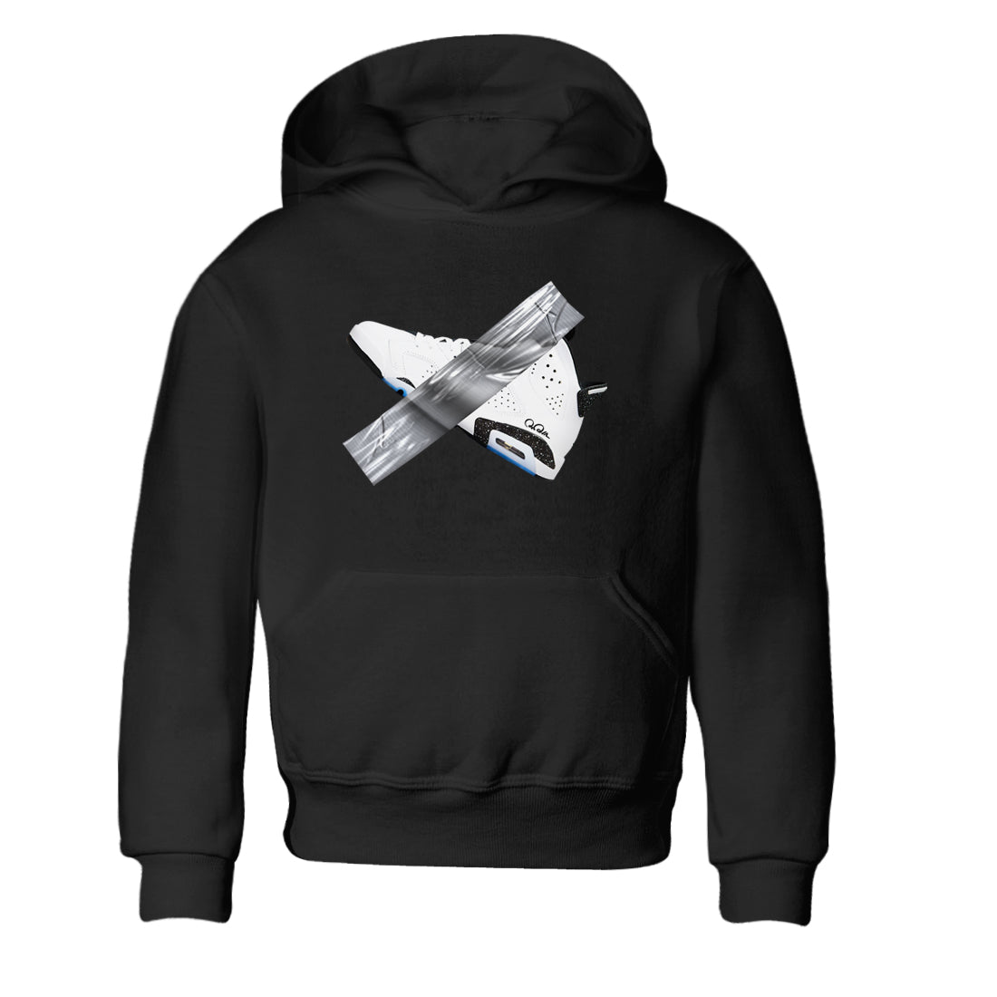 AJ6 White Black shirts to match jordans Duct Tape sneaker match tees Air Jordan 6 White Black Drip Gear Zone streetwear brand Baby and Youth Black 2 cotton tee