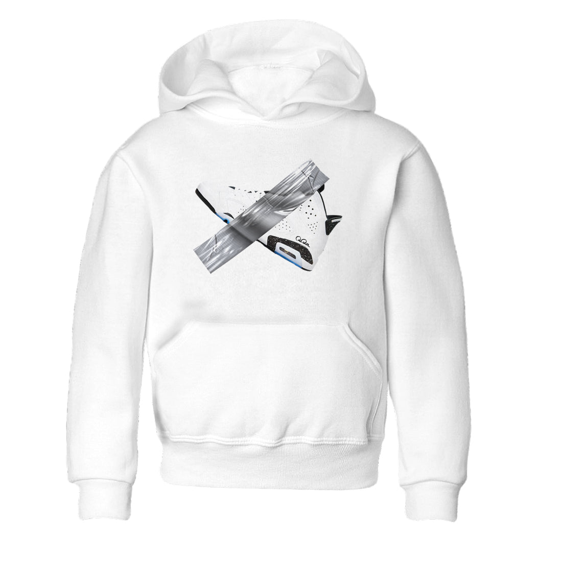 AJ6 White Black shirts to match jordans Duct Tape sneaker match tees Air Jordan 6 White Black Drip Gear Zone streetwear brand Baby and Youth White 2 cotton tee