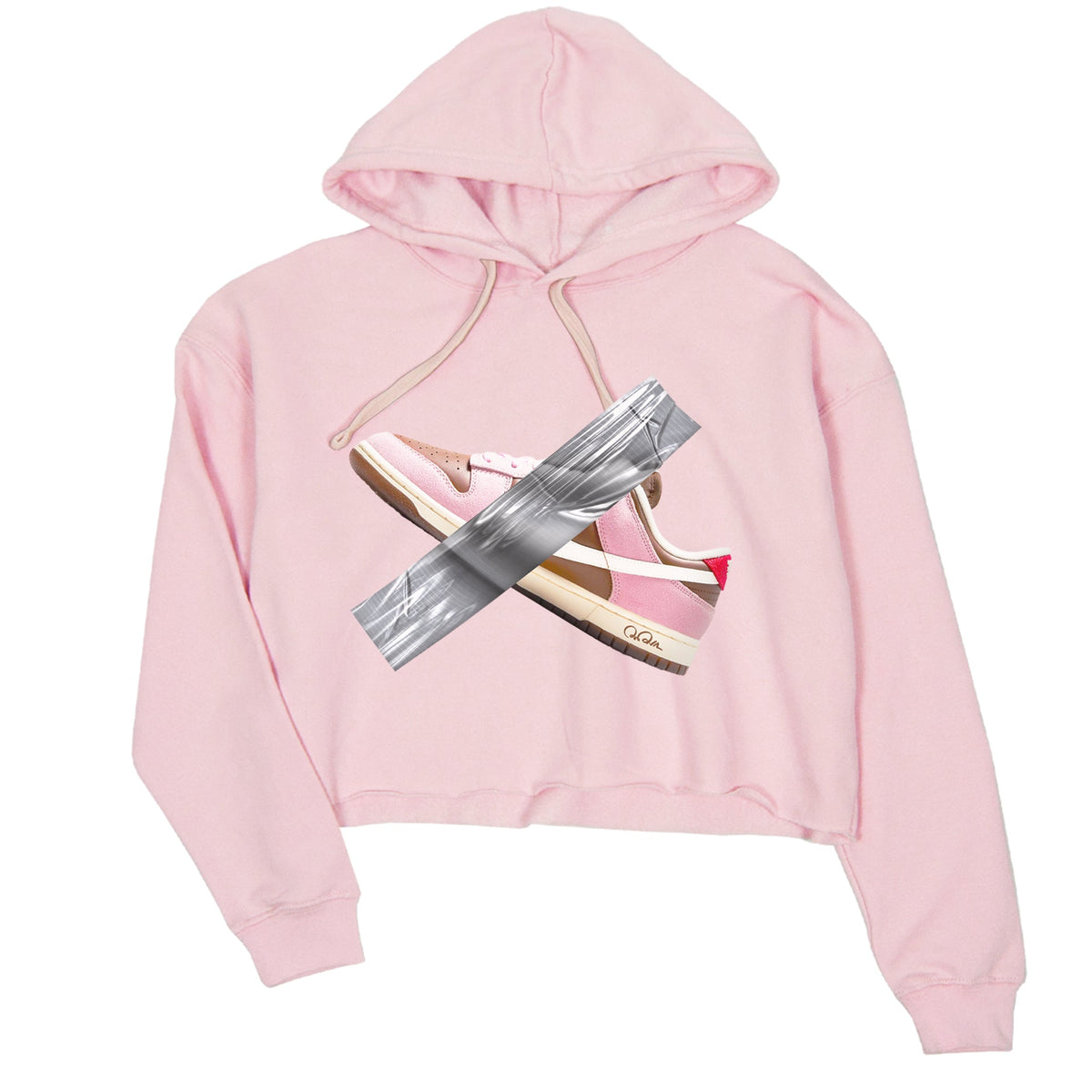 Dunk Cacao Wow And Pink Foam shirts to match jordans Duct Tape sneaker match tees Dunk Cacao Wow And Pink Foam Drip Gear Zone streetwear brand Pink 2 crop tee