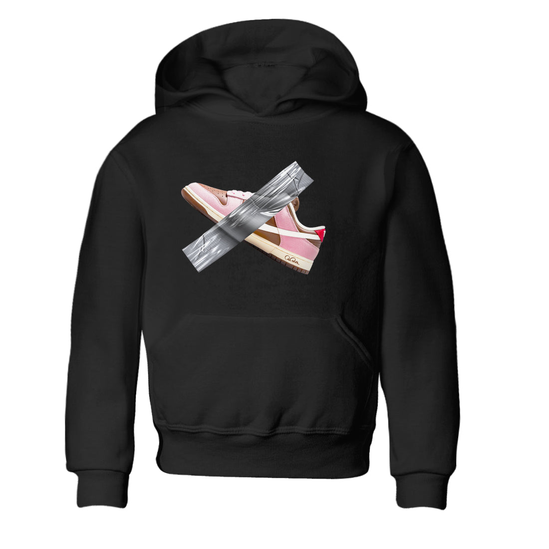 Dunk Cacao Wow And Pink Foam shirts to match jordans Duct Tape sneaker match tees Dunk Cacao Wow And Pink Foam Drip Gear Zone streetwear brand Baby and Youth Black 2 cotton tee