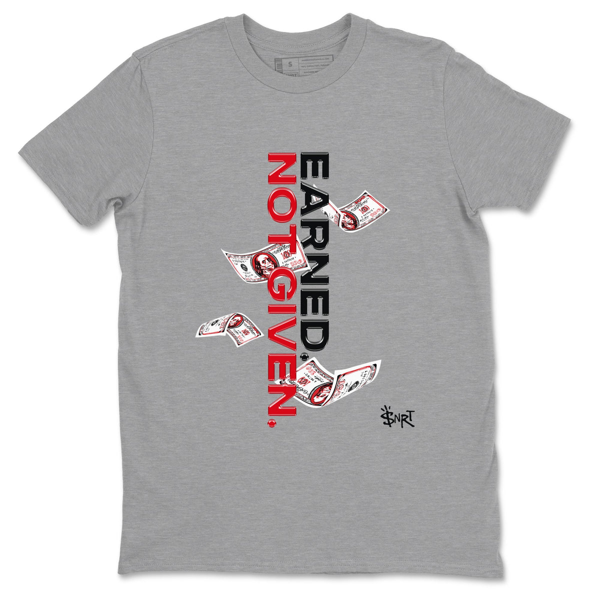AE 1 Bred shirts to match jordans Earned Not Given sneaker match tees AE 1 Bred match shoes to clothes Drip Gear Zone unisex cotton Heather Grey 2 shirts