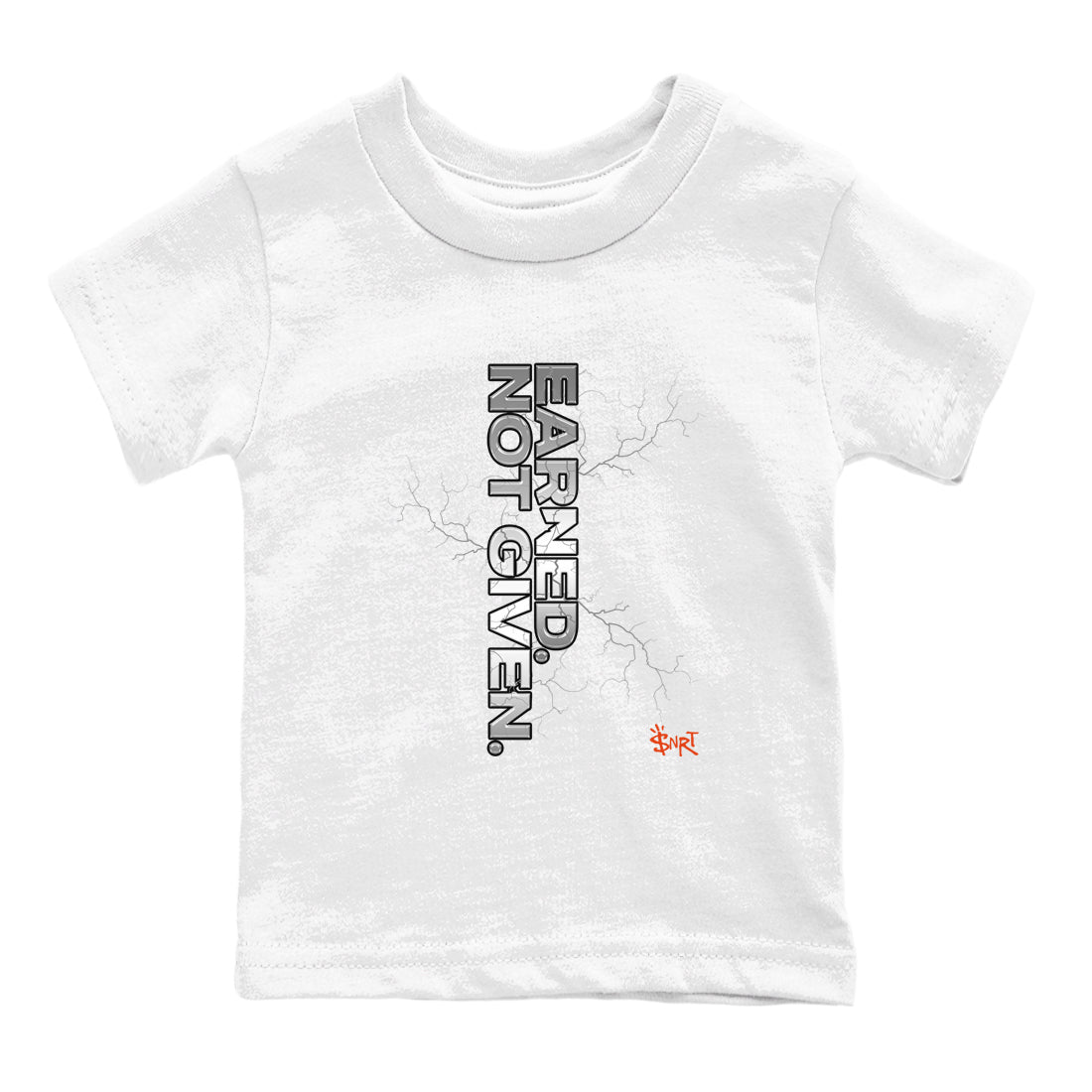 Foams One Jin shirts to match jordans Earned Not Given sneaker match tees Air Foamposite One Jin match shoes to clothes Drip Gear Zone Youth Baby White 2 tee